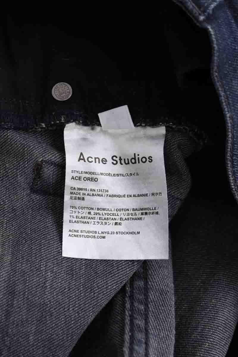 - Straight-leg jeans
- 5 pockets
- Straight cut
- Faded effect ACNE STUDIOS - Seconde Main Blue