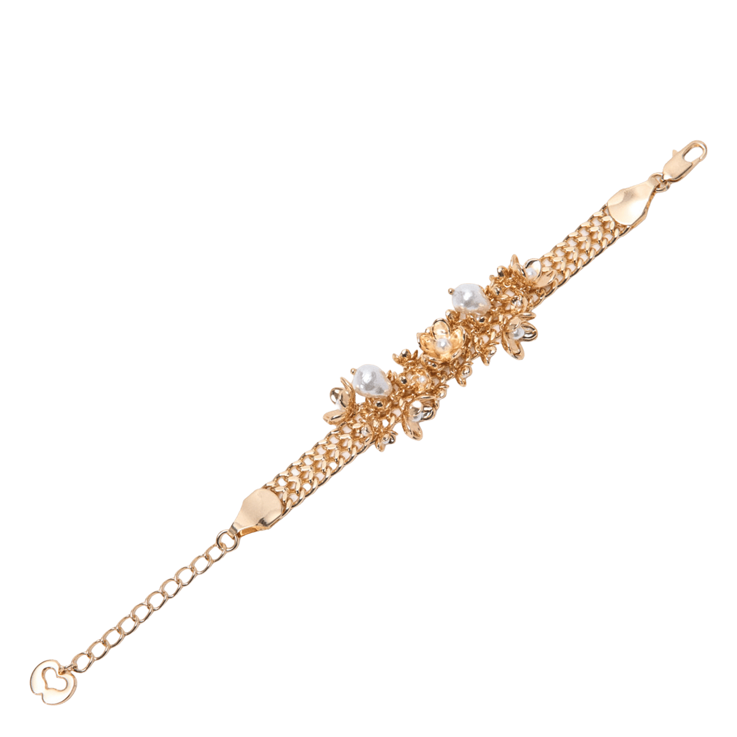 Armband met parel bloemen MAJE Goudkleurig