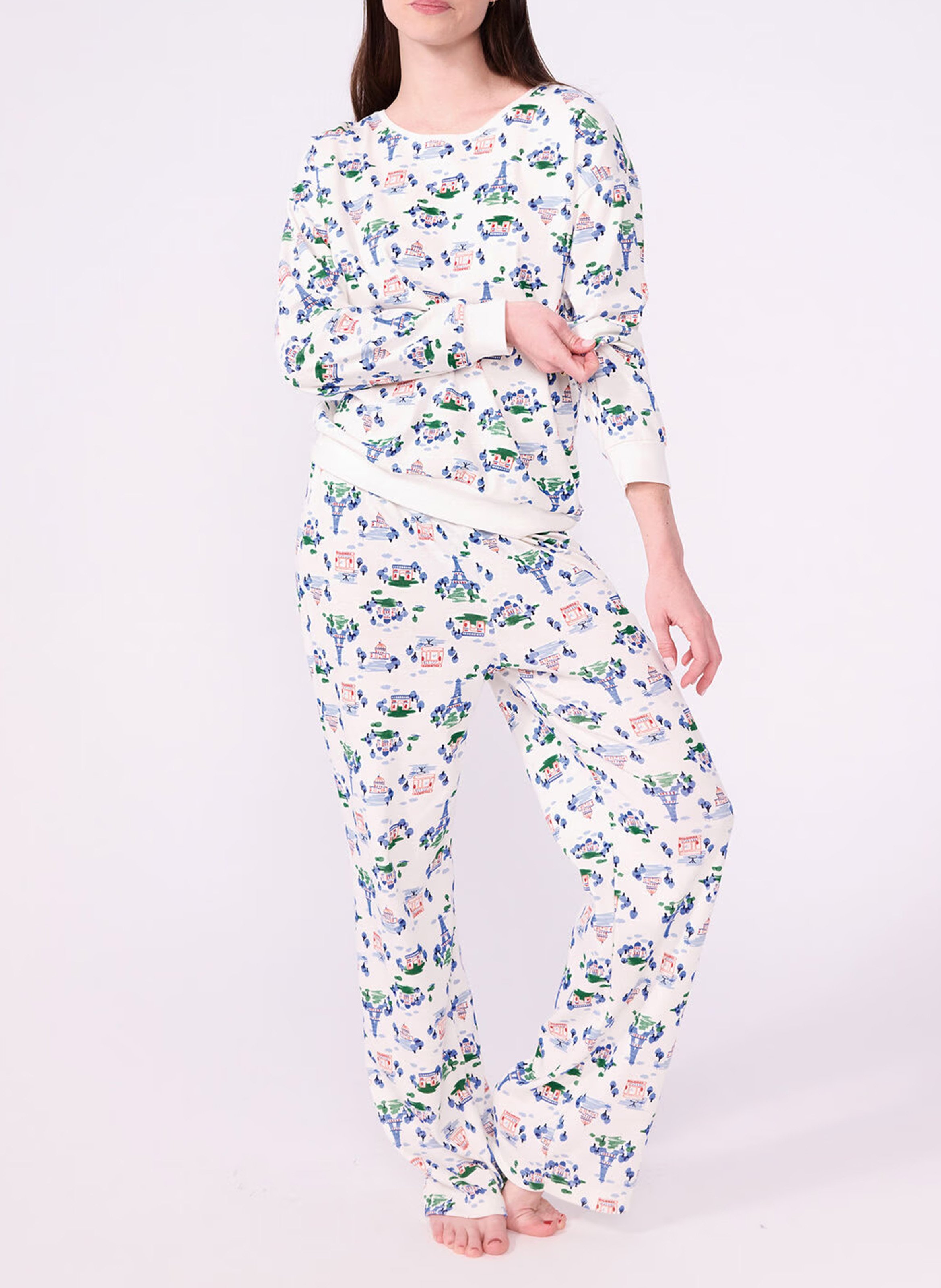 Printed cotton pajamas PETIT BATEAU Multicolored