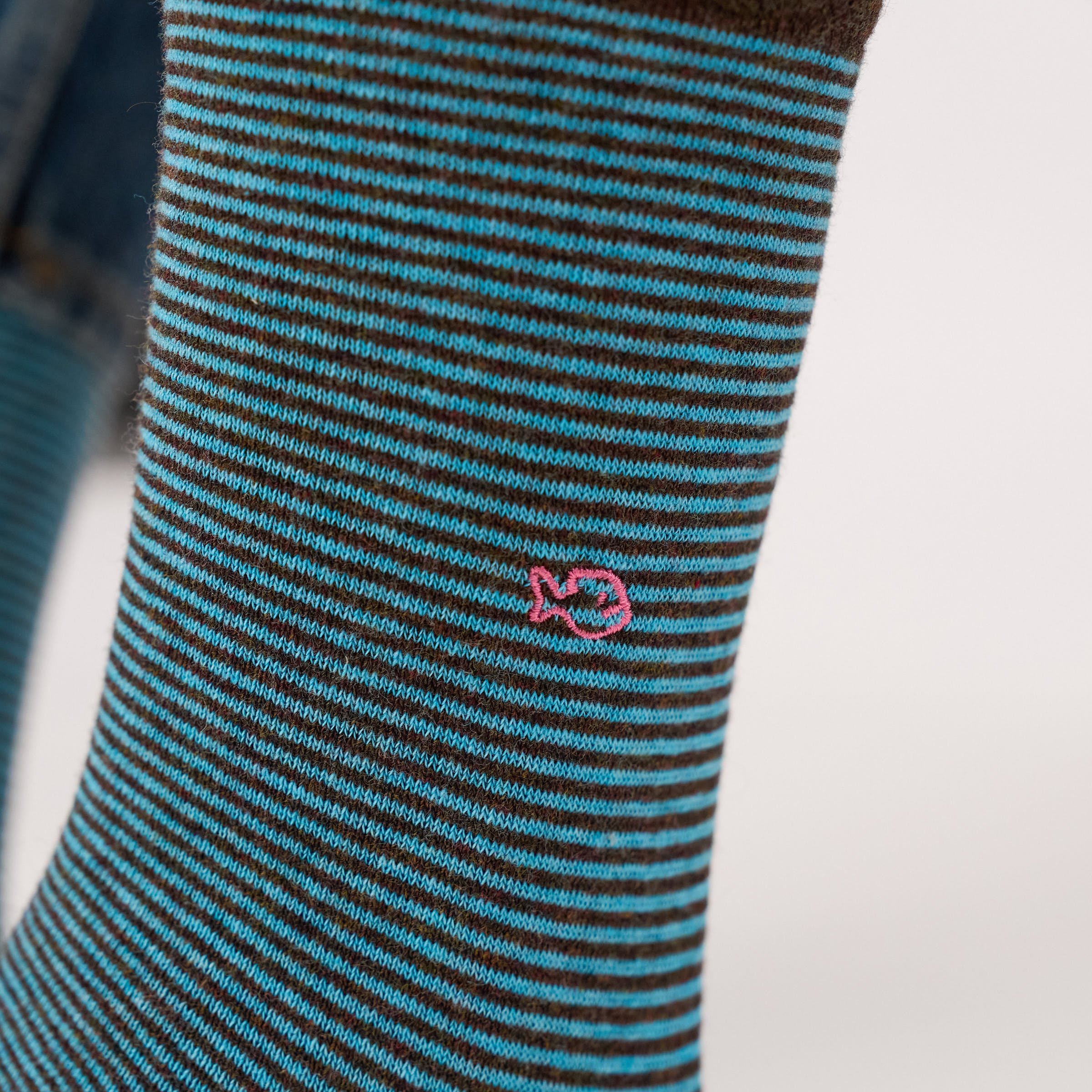 Combed cotton striped socks | Blue BILLYBELT Men