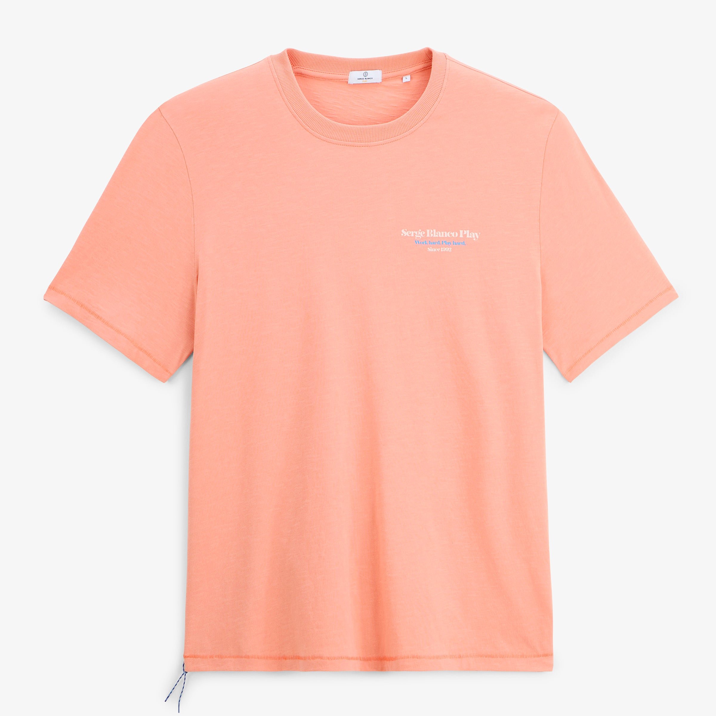 Short-sleeved t-shirt printed with ski & raclette SERGE BLANCO Pink