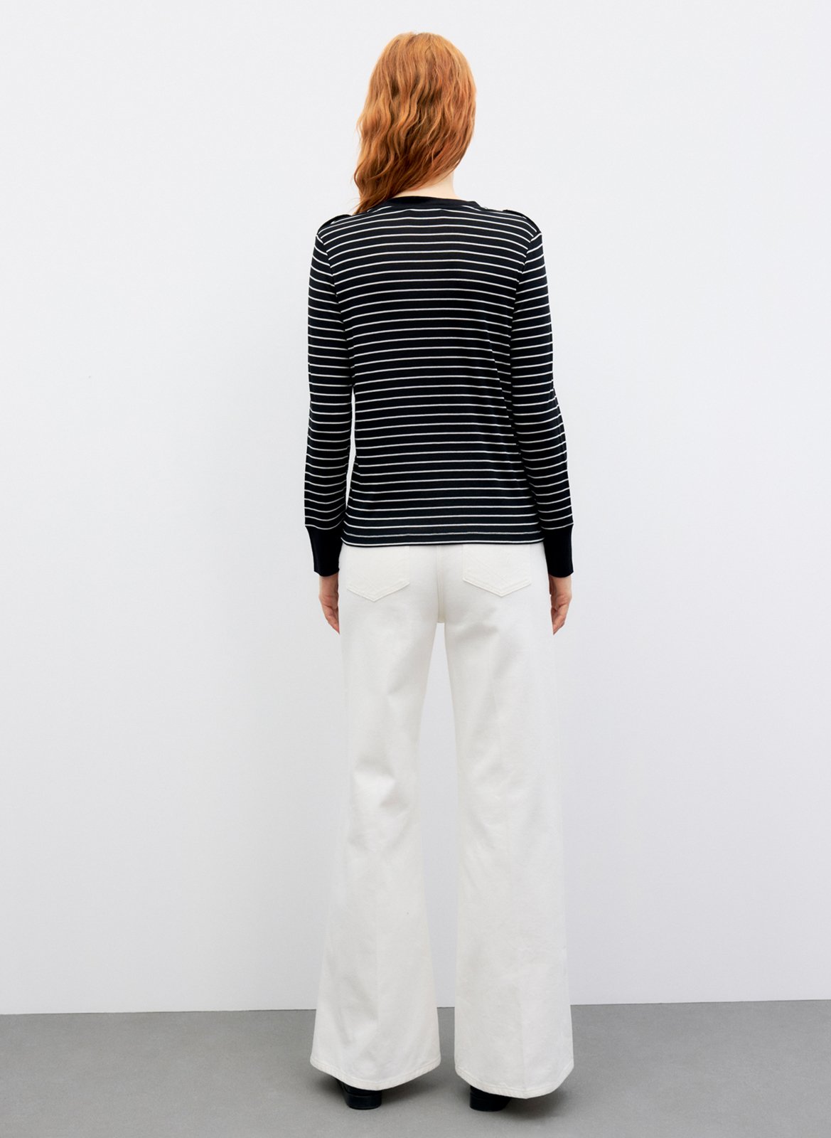 Straight fit round neck striped t-shirt GERARD DAREL Blue
