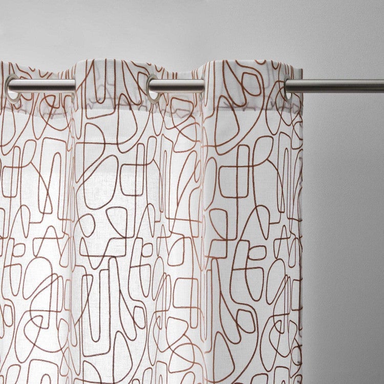 Eyelet curtain MADURA White