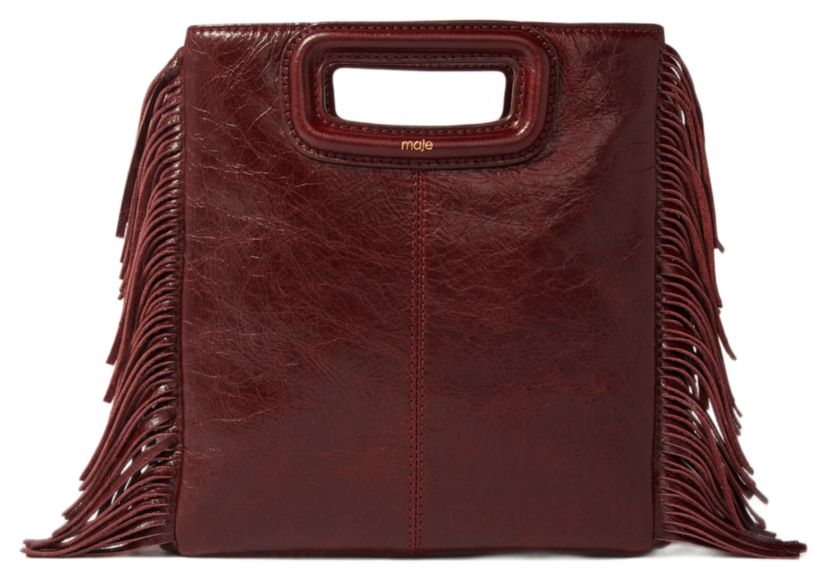 Leren crossbodytas  MAJE Rood