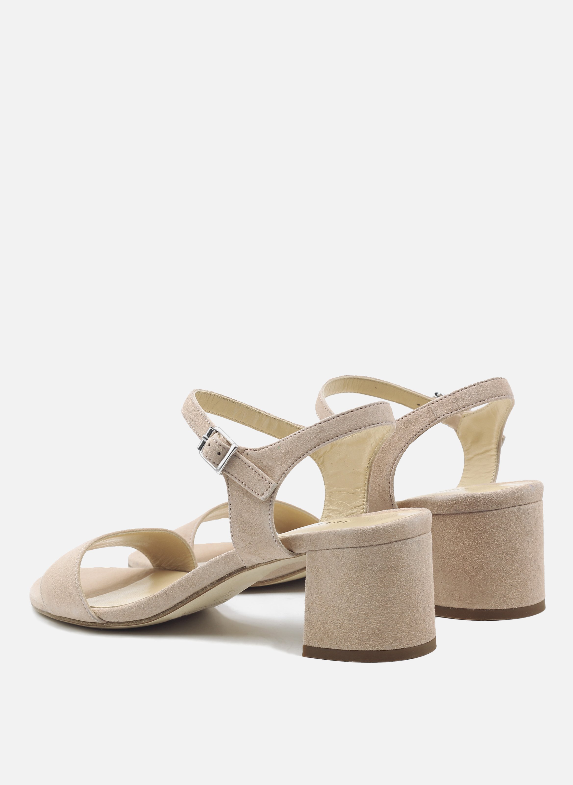 Medium heel suede sandals JULES & JENN Beige
