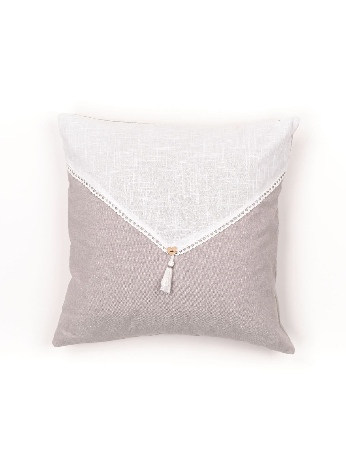 Square removable cotton cushion TODAY LINGE DE MAISON Red