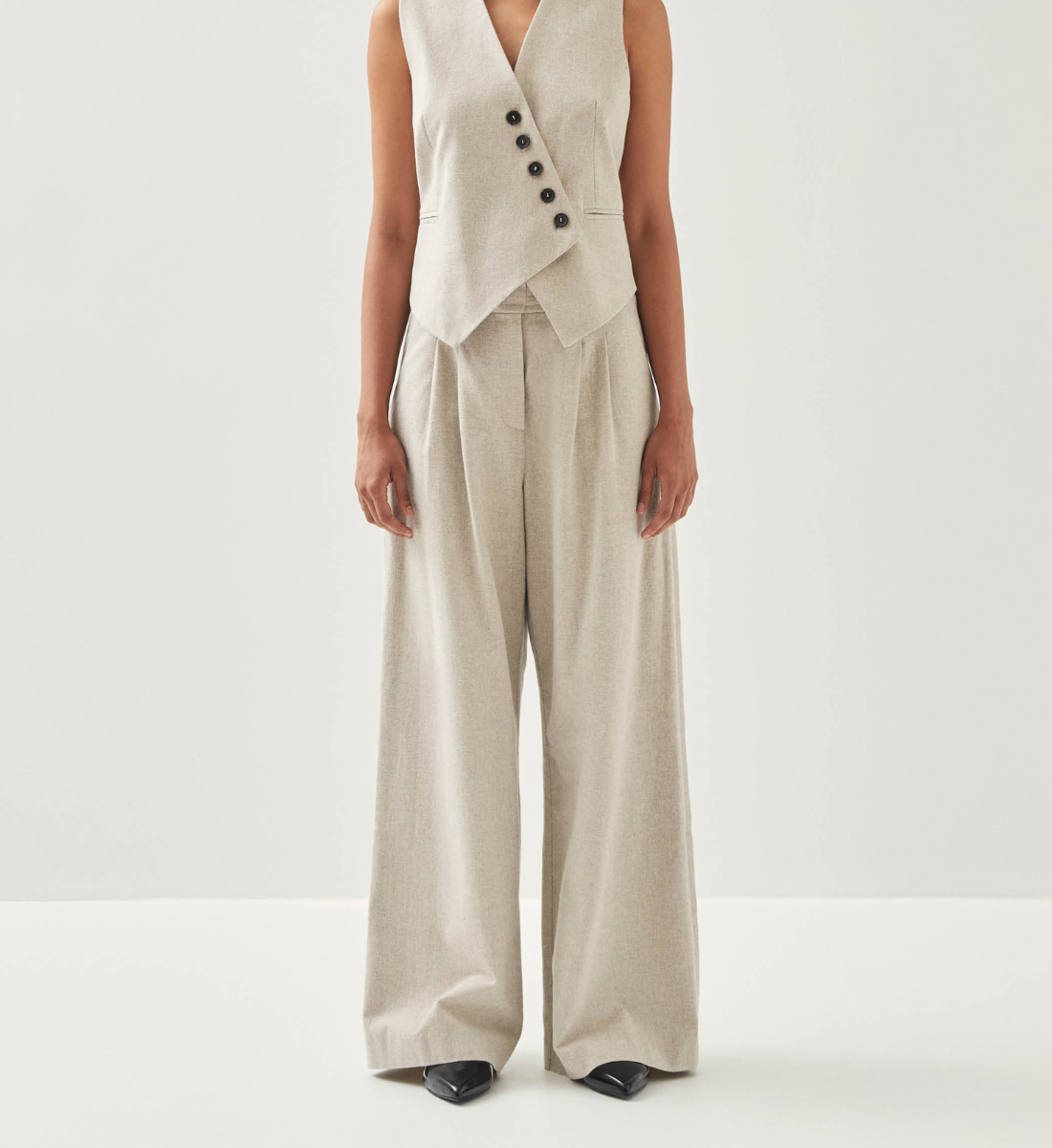 Pantalon en coton ALOHAS Blanc