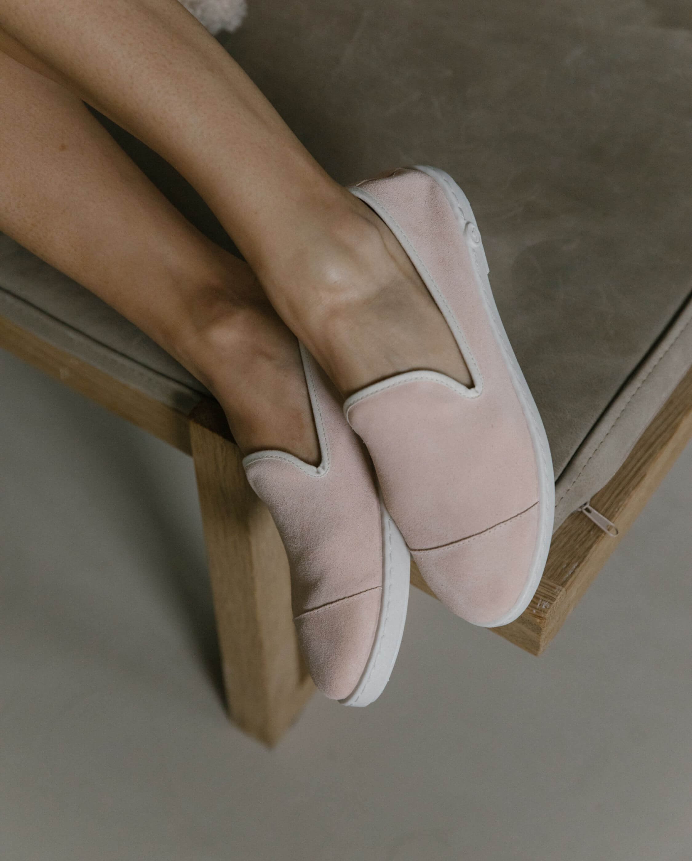 Women's leather slipper, pink ANGARDE Pink