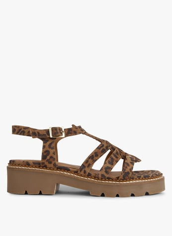 Sandales à talon en cuir velours - Beige clair - FEMME | H&M FR Sandales à talon en cuir velours - Beige clair - FEMME | H&M FR