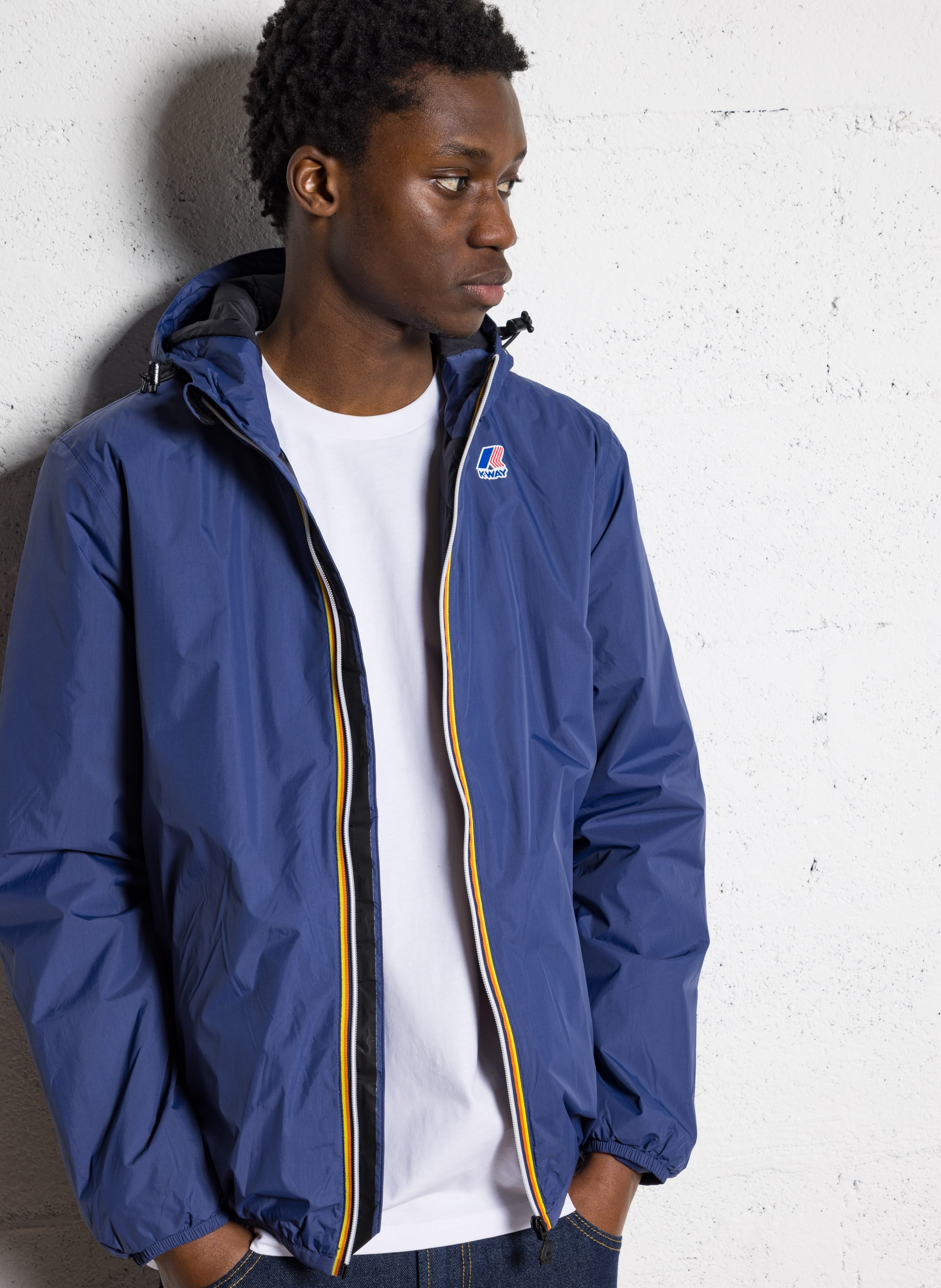 Coupe-vent col montant K-WAY Bleu