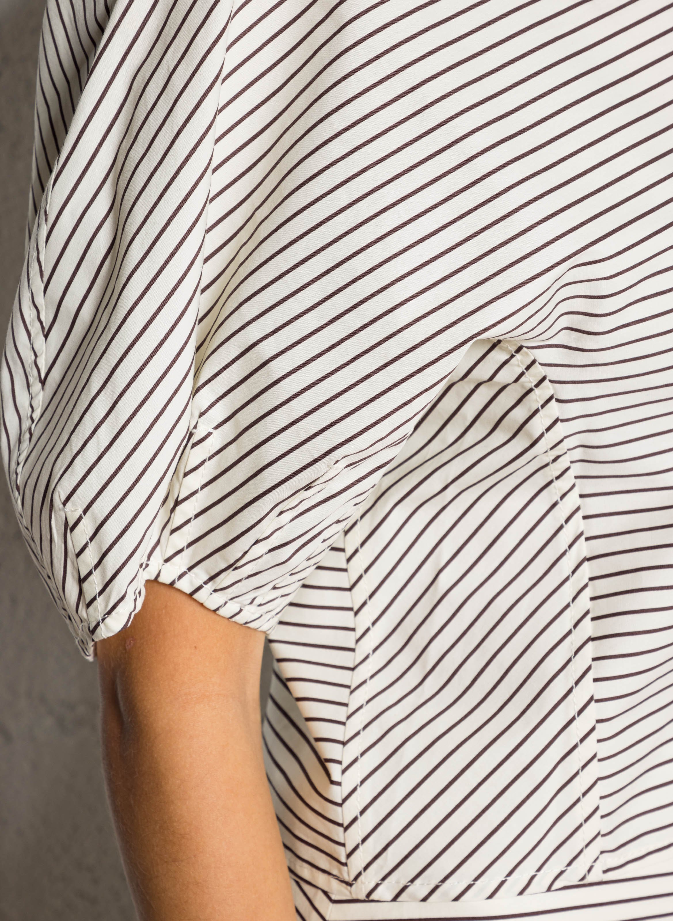 Boat neck top in blended cotton STAUD Multicolored