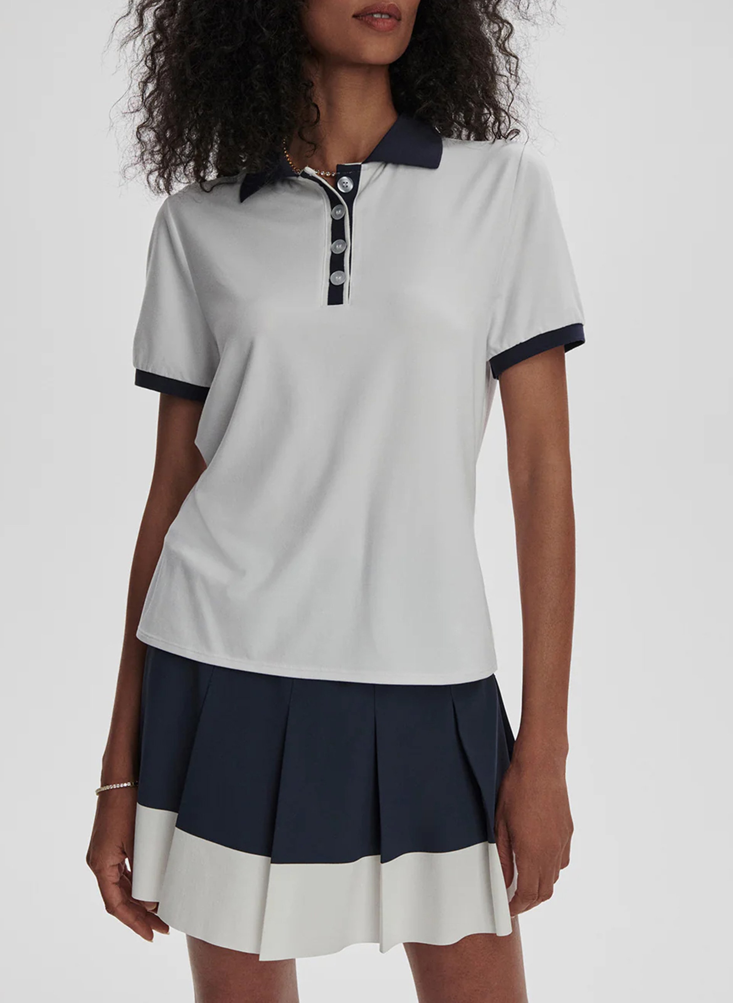 Top with polo shirt collar VARLEY Multicolored