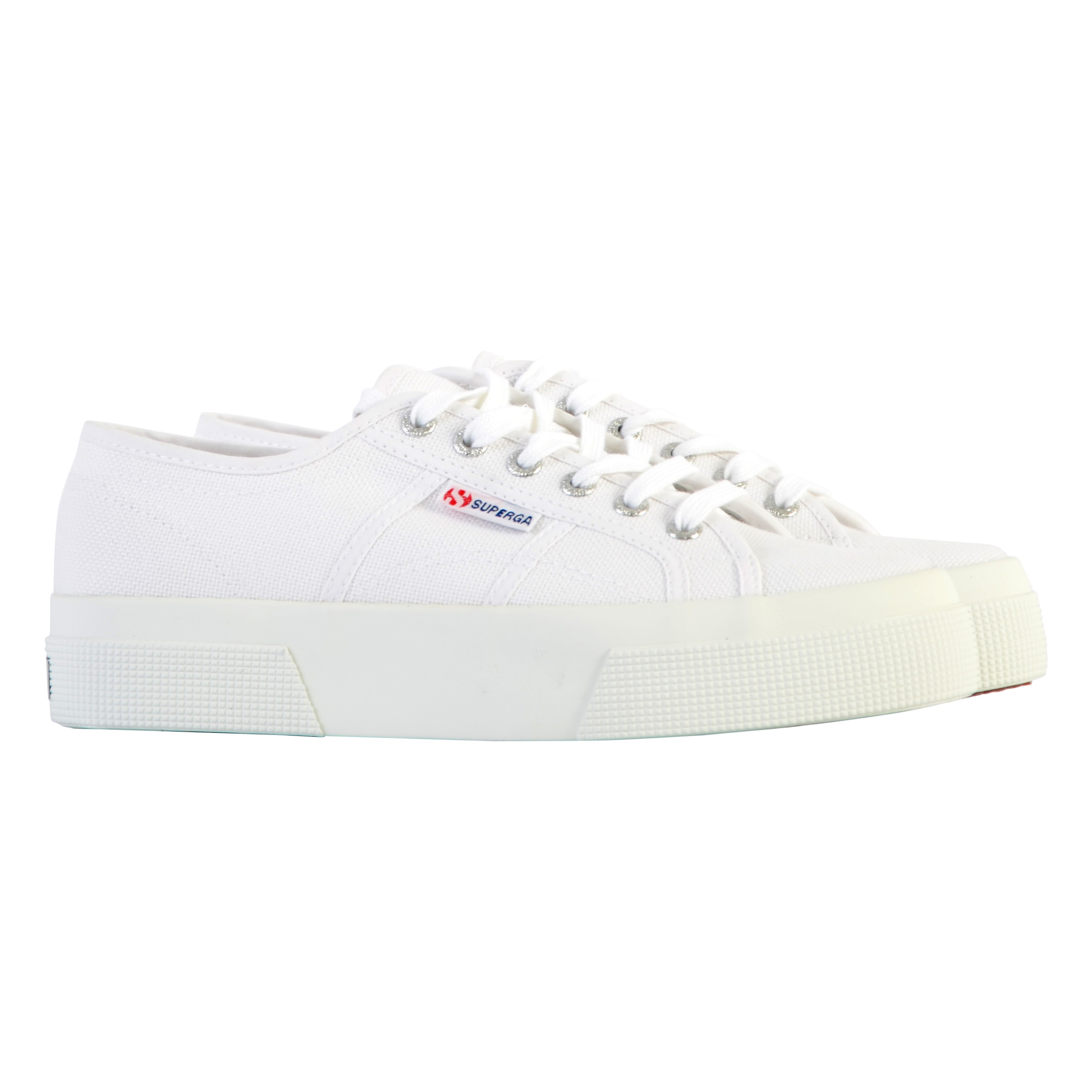 Superga platform low-top lace-up sneakers SUPERGA White