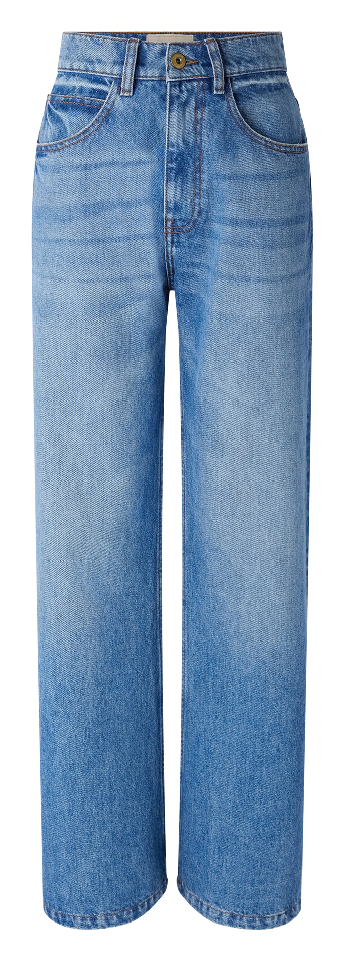 Bootcut stretchjeans met verwassen look   SESSUN Blauw