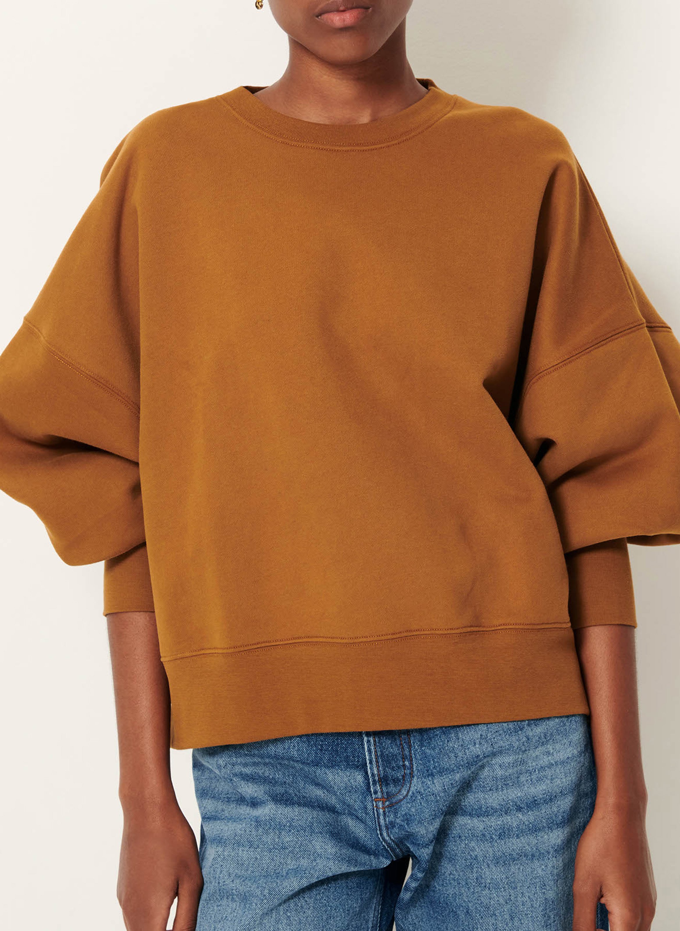Oversized short cotton sweatshirt SESSUN
