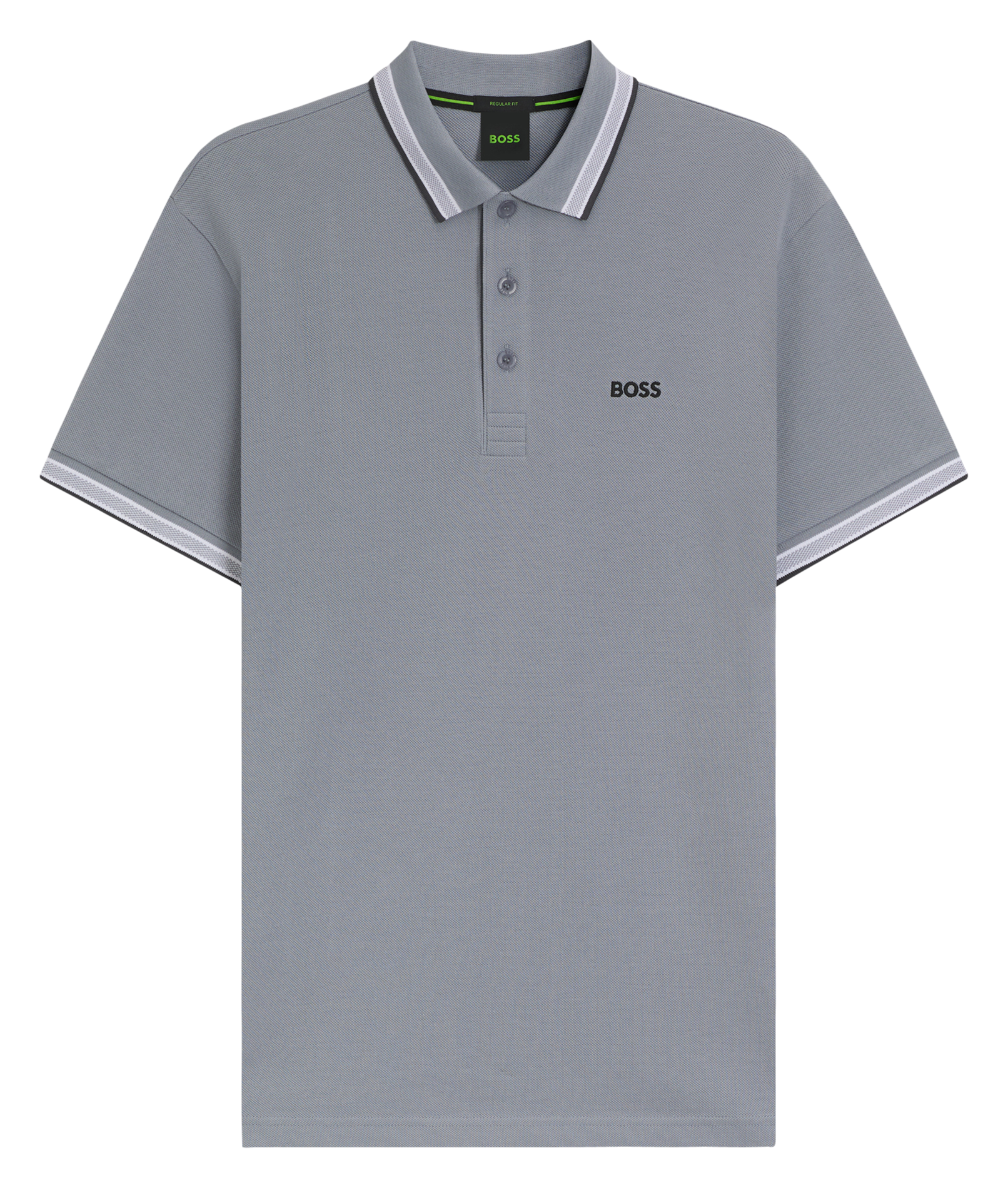 Regular-fit cotton polo shirt BOSS Silver