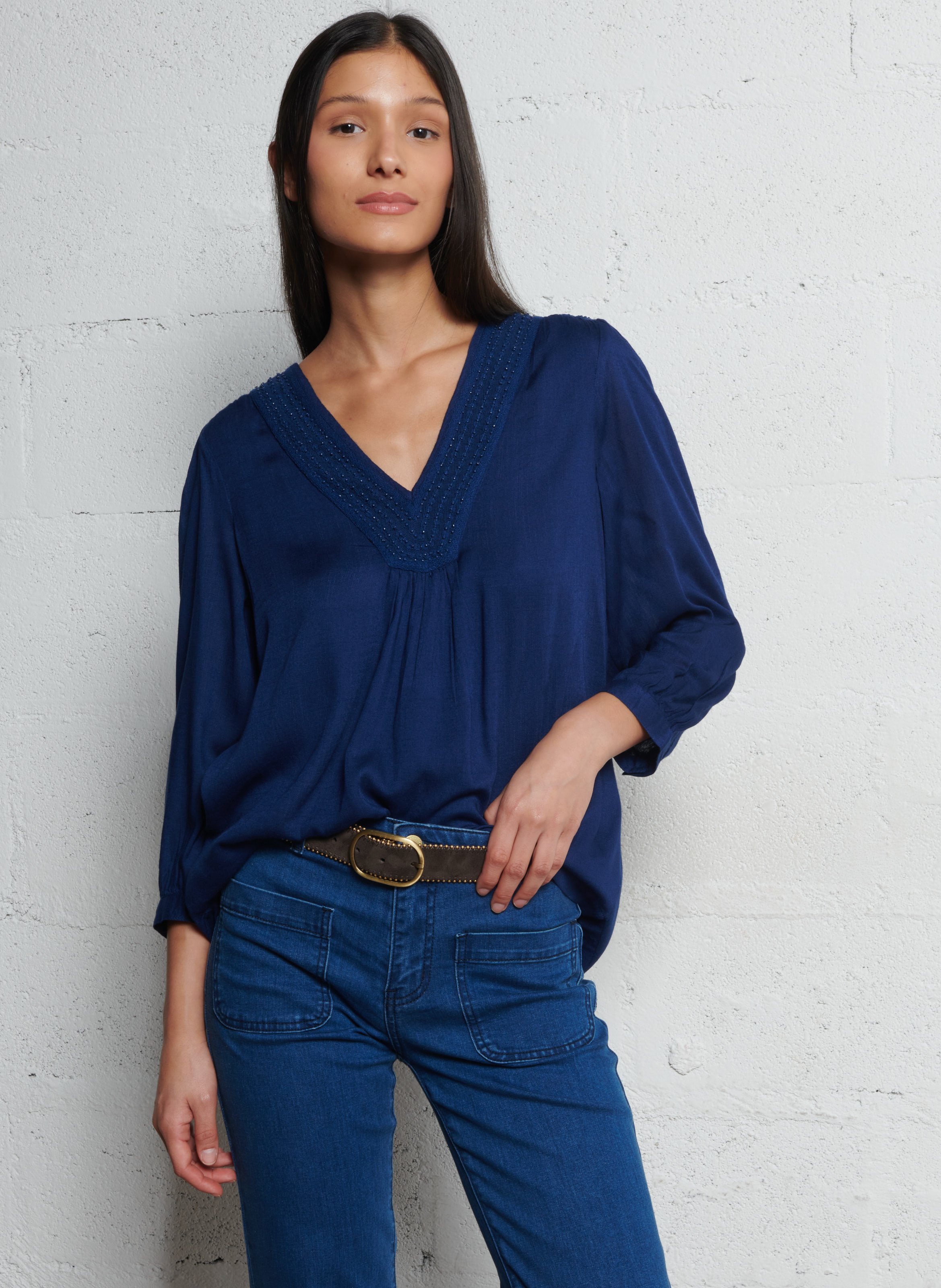 Suede belt MAISON 123 Brown