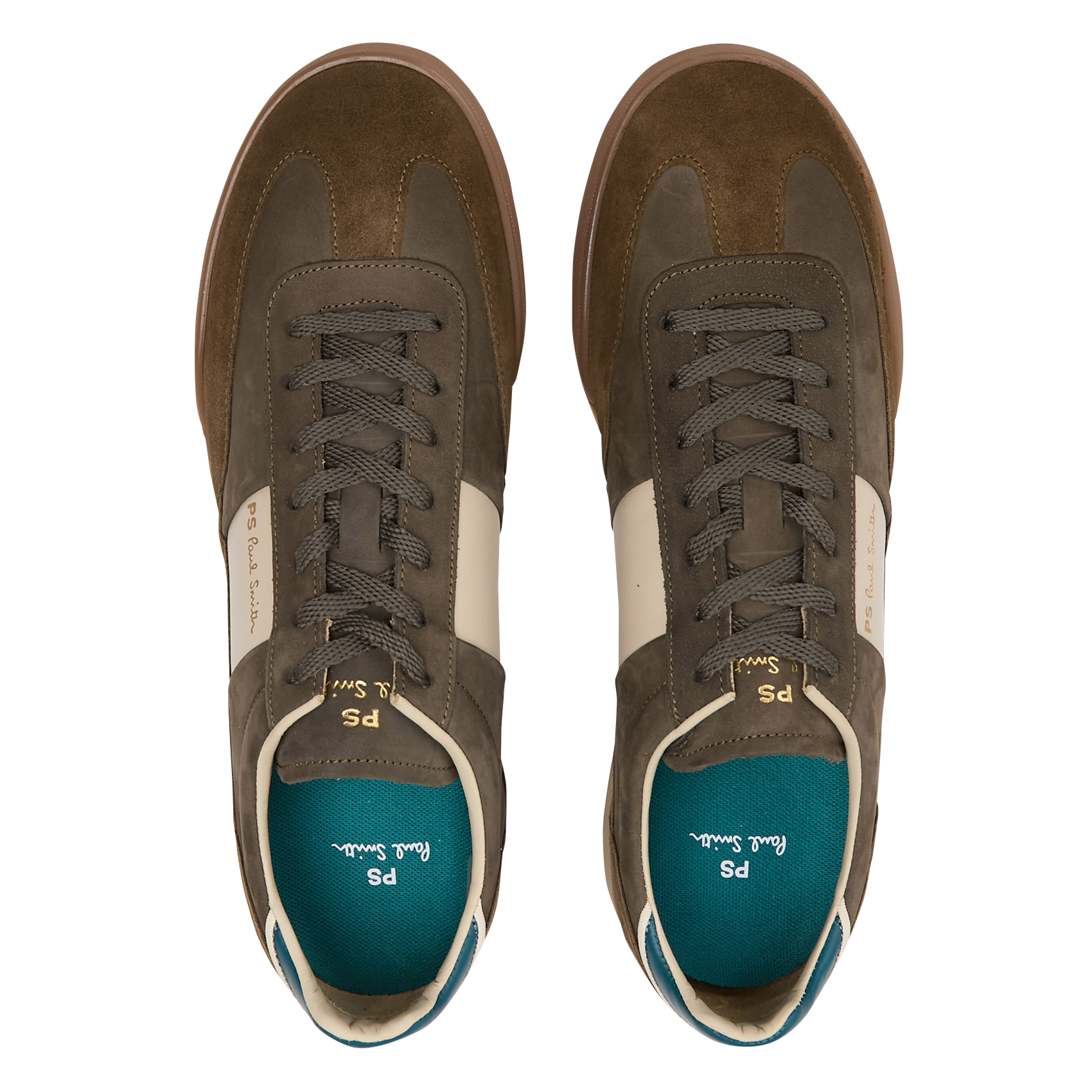 Low leather sneakers PAUL SMITH Khaki