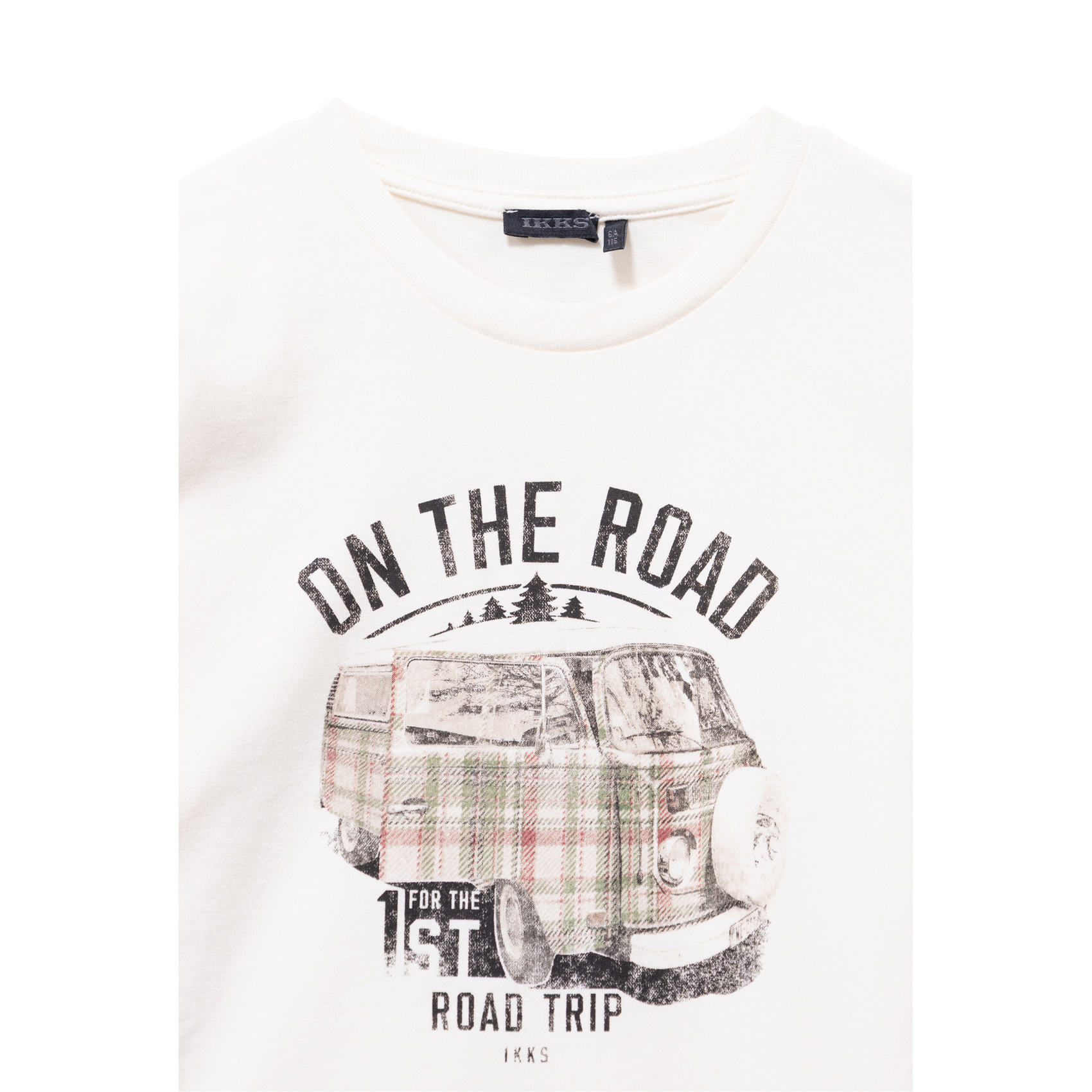 Printed organic cotton round-neck T-shirt IKKS JUNIOR White