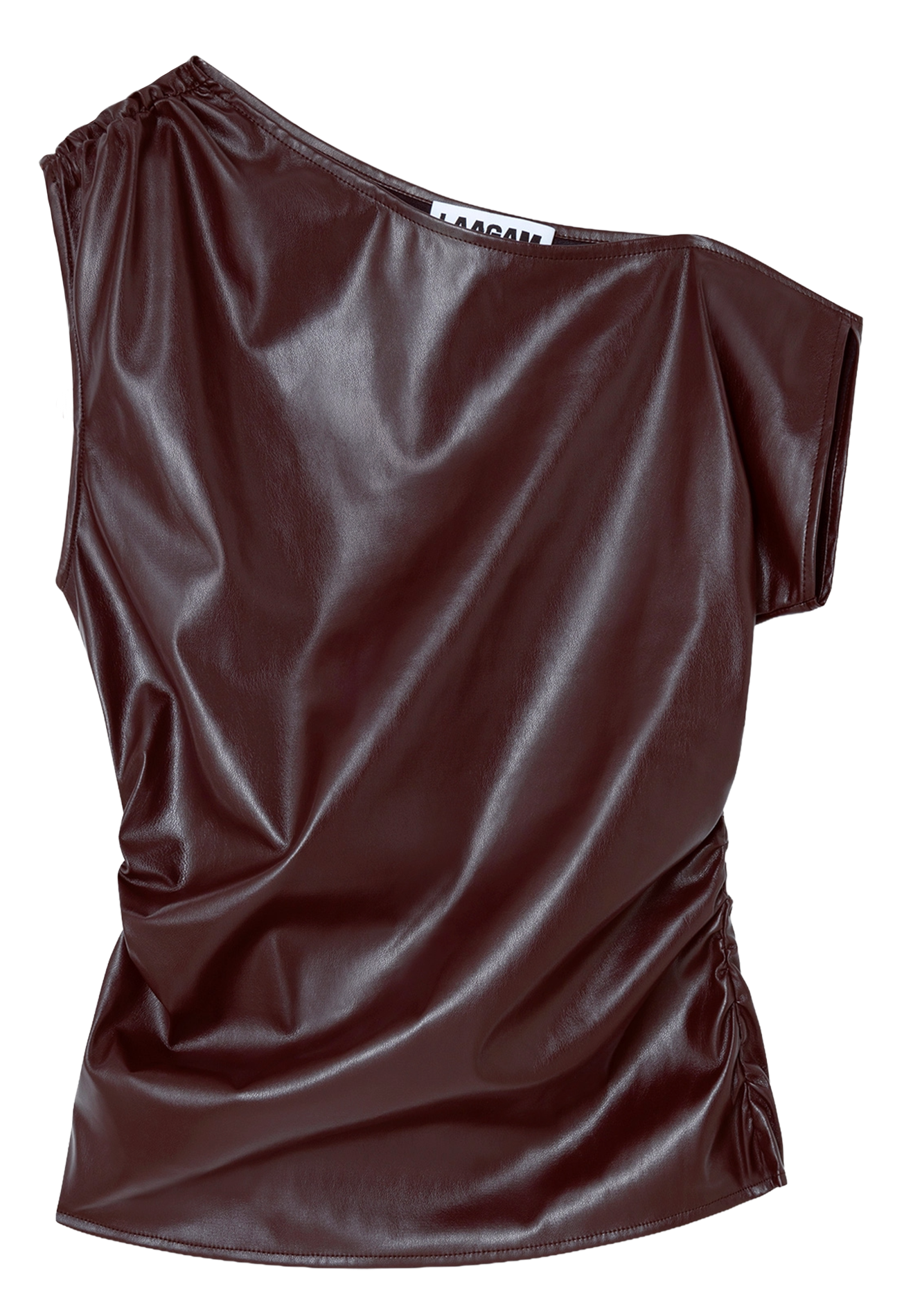 Top asymétrique LAAGAM Rouge