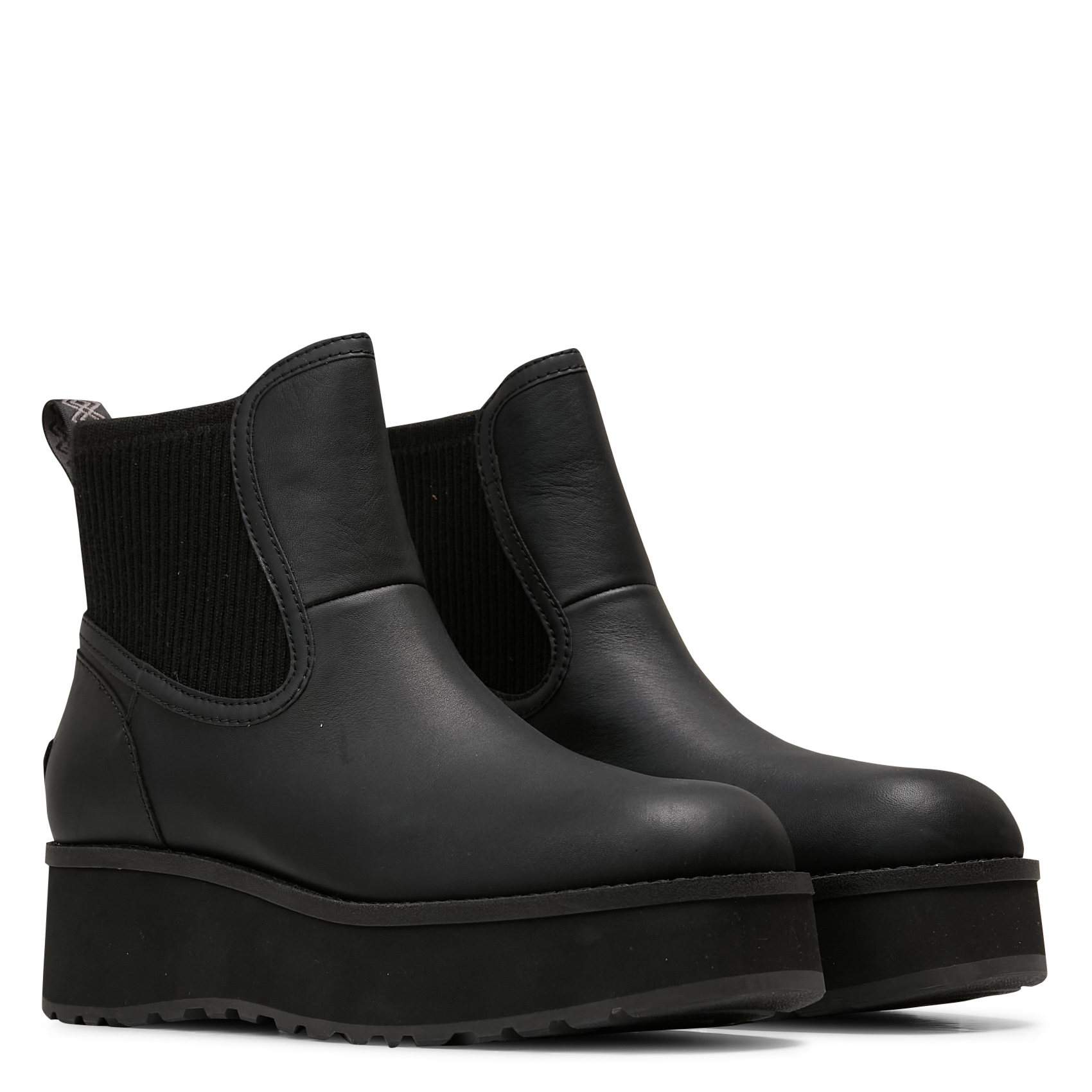 Bottines Chelsea en cuir mélangé UGG Noir