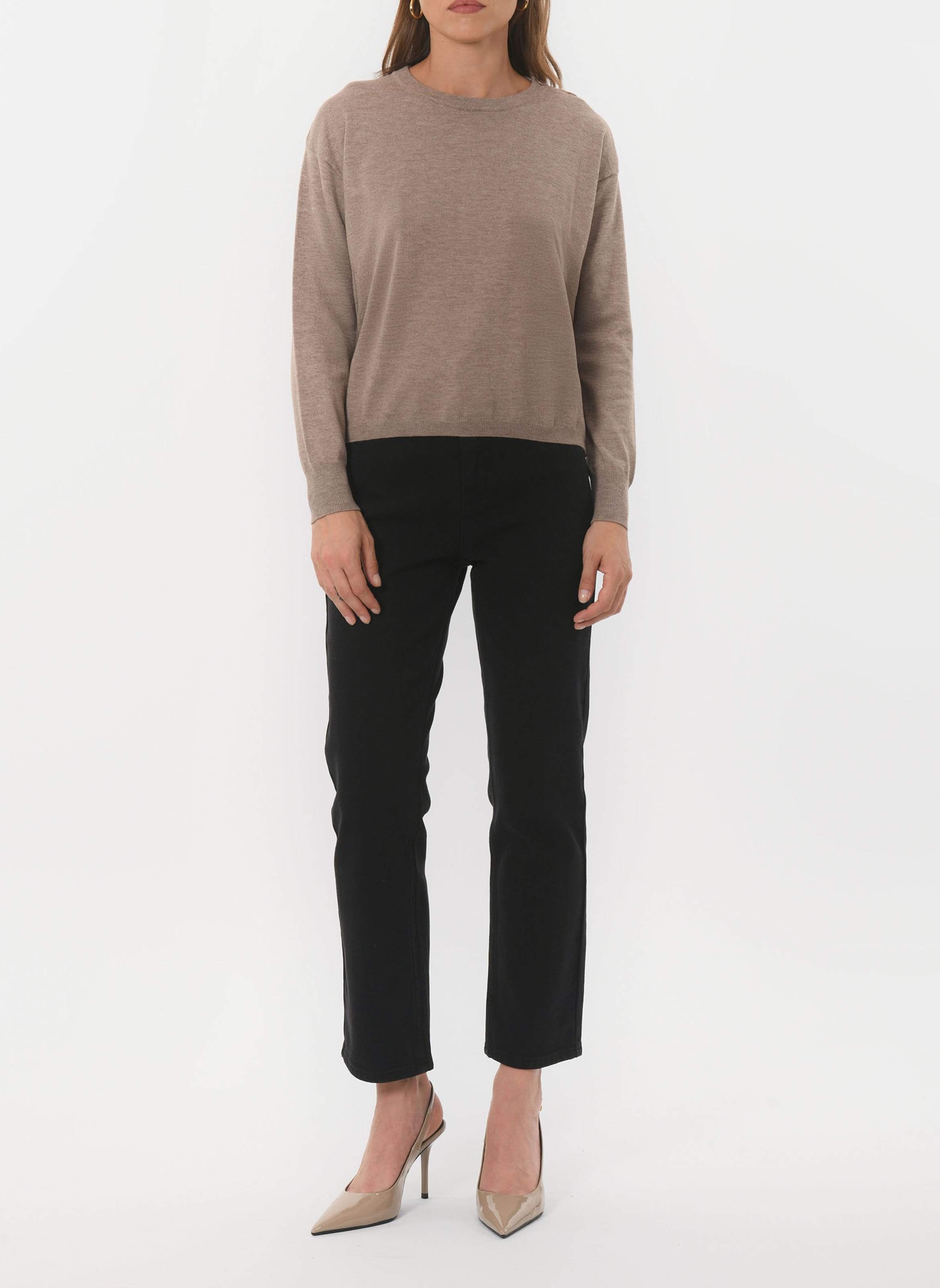 Pull col rond  KOOKAI Marron