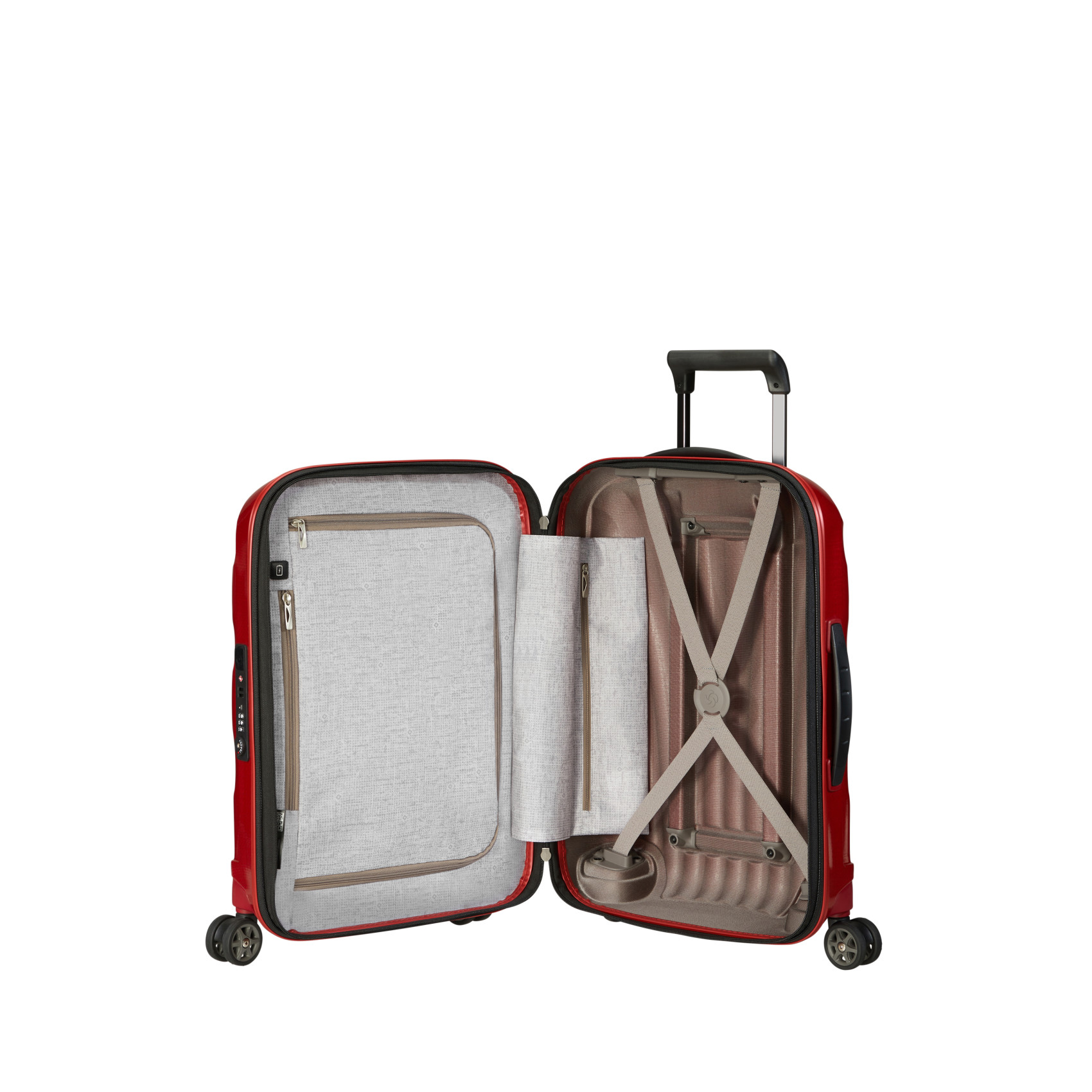 C-lite 4-wheel suitcase size S SAMSONITE Red