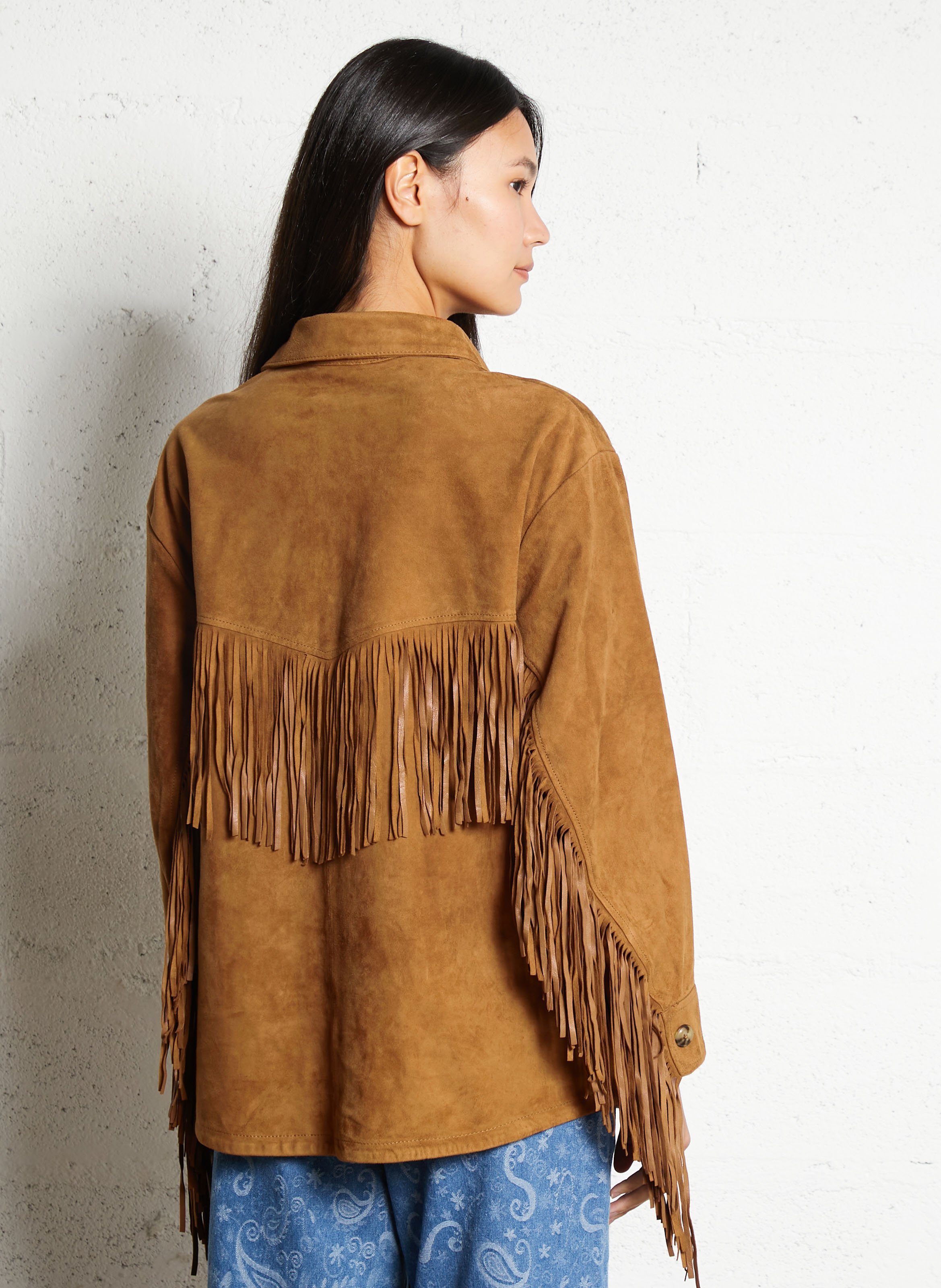 Oversize-Lederjacke LA PETITE ETOILE Braun