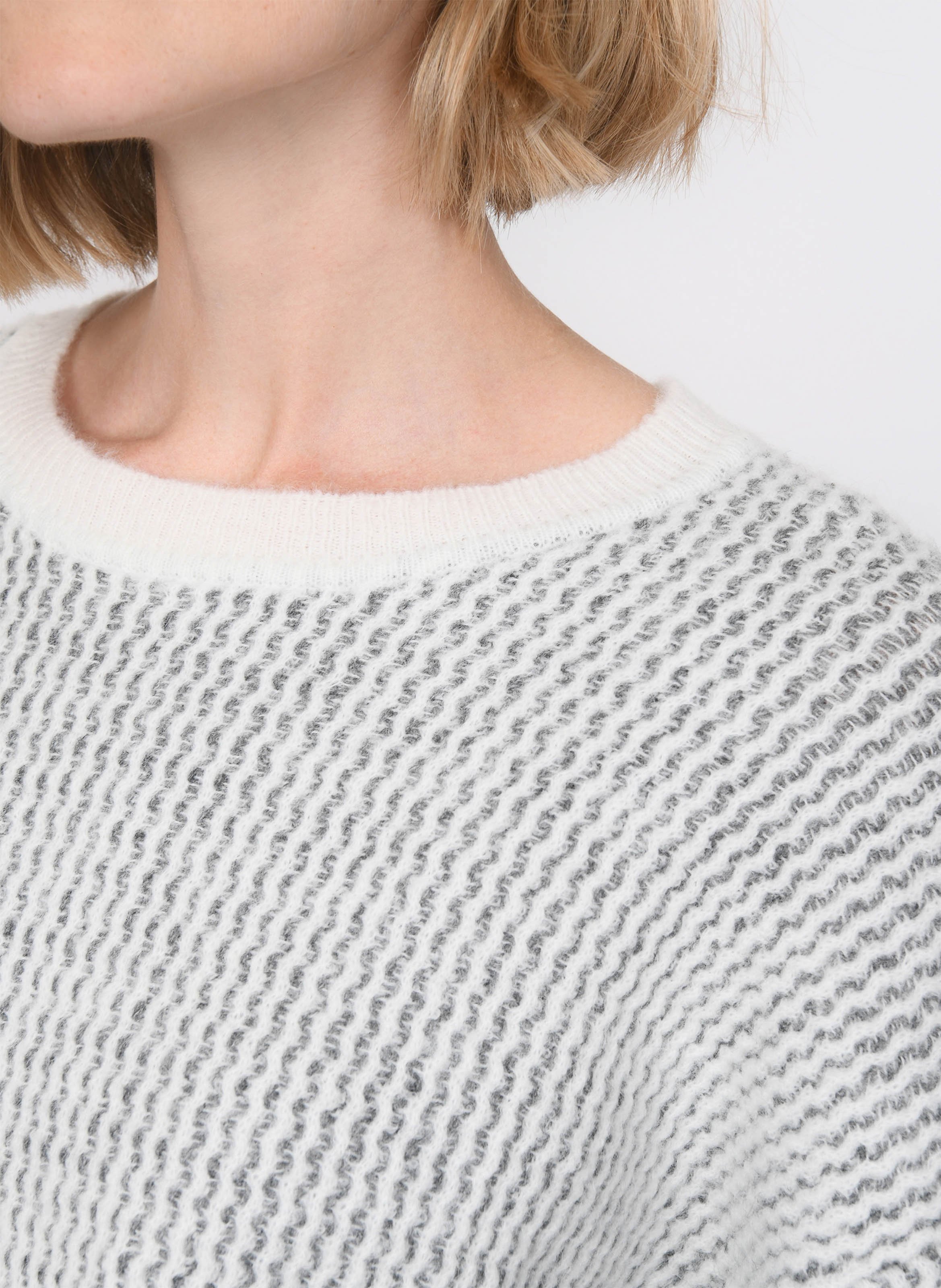 Pull col rond  Blanc