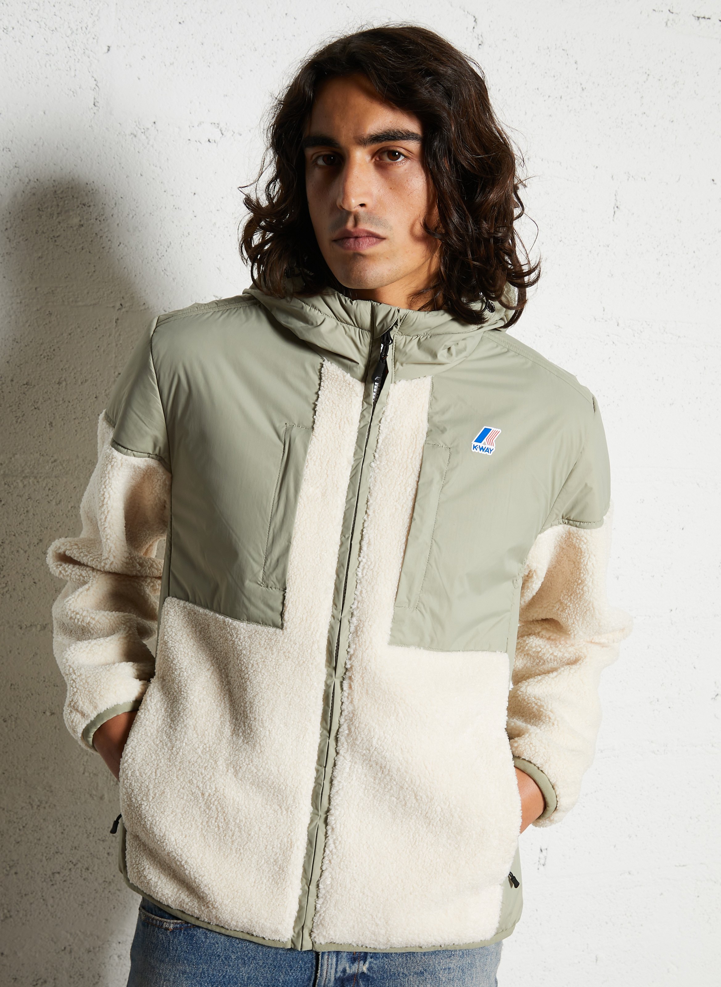 Polaire col montant  K-WAY Vert