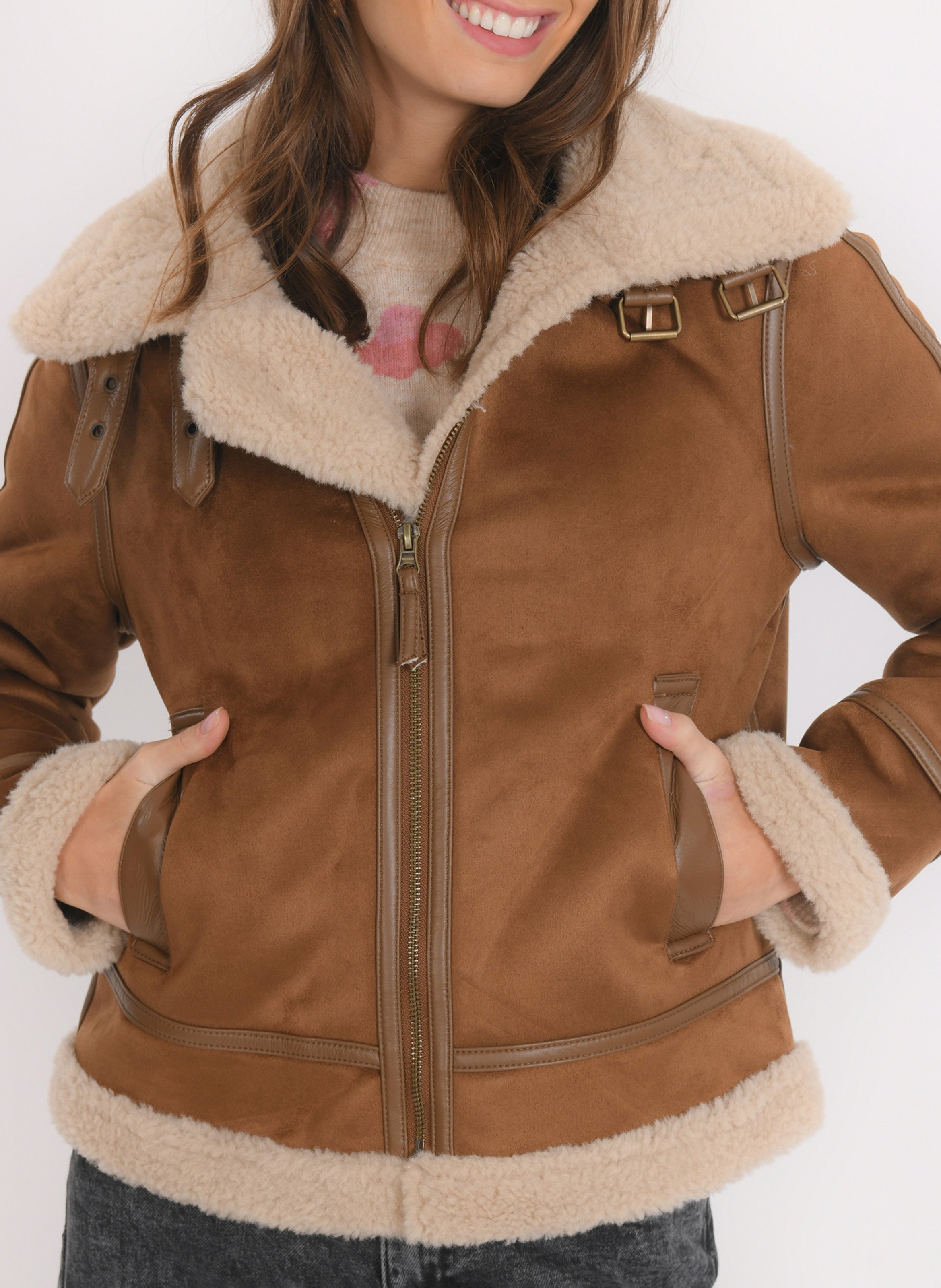 Blouson col montant KOOKAI Marron