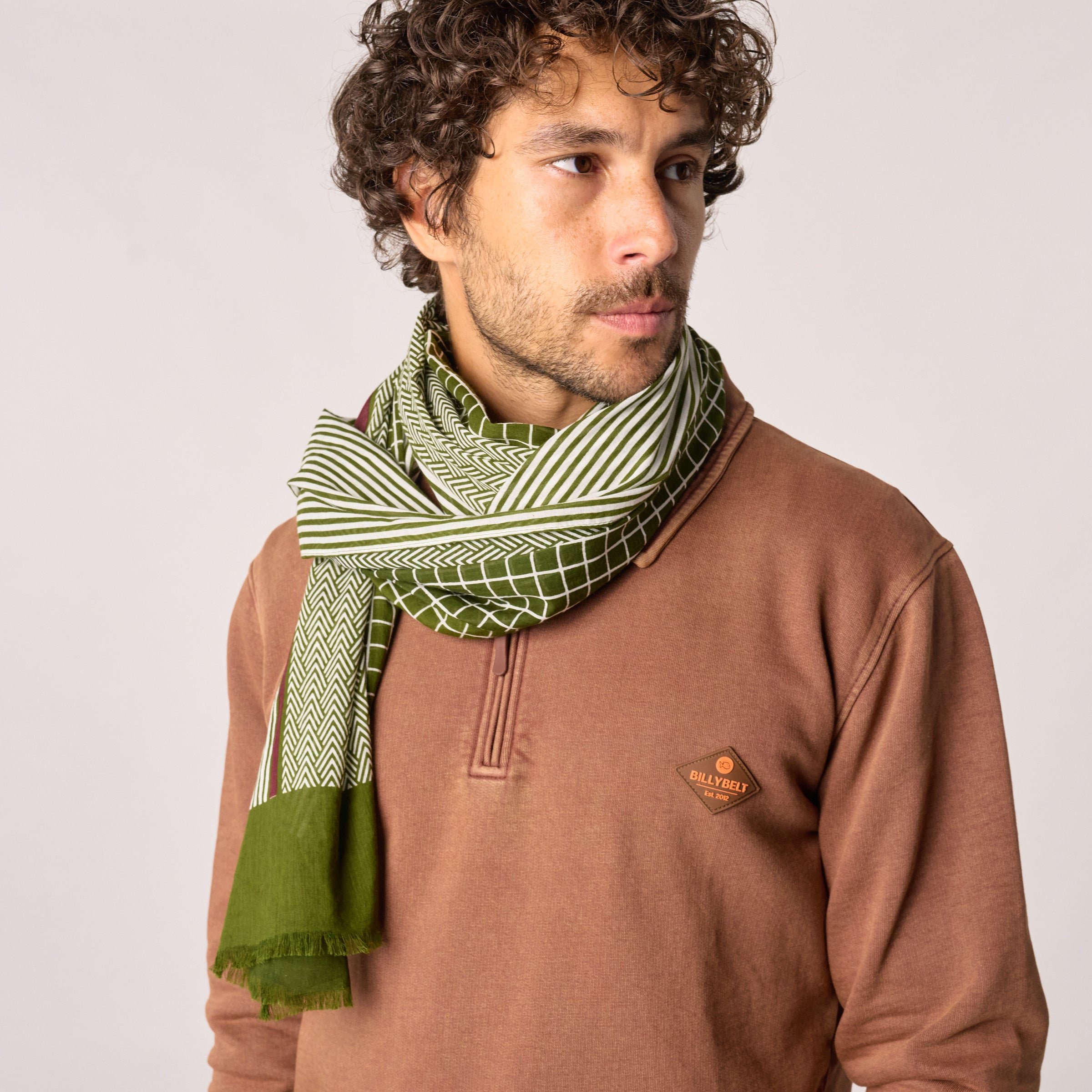Organic cotton scarf Green