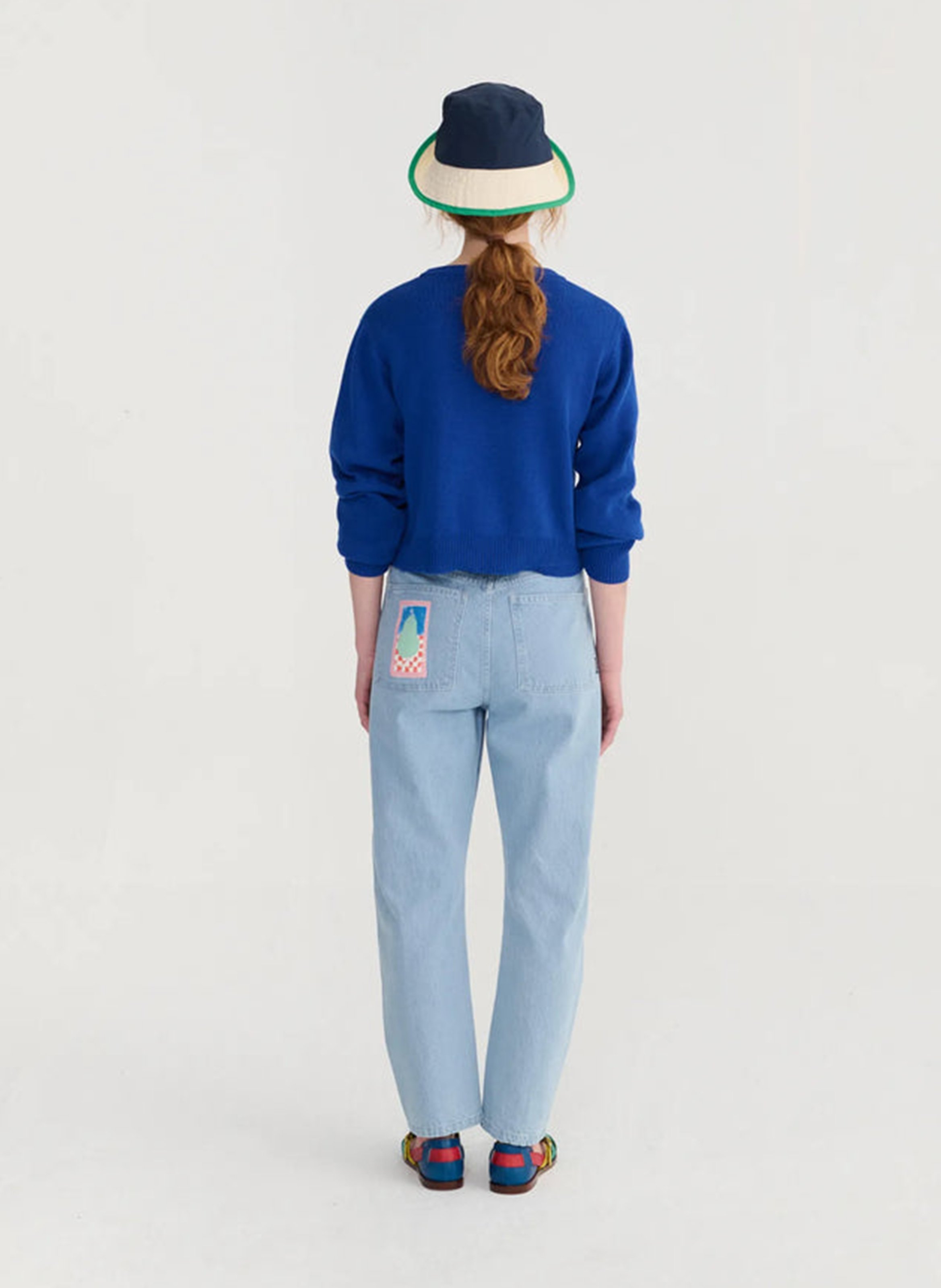 Rechte jeans van biokatoen BOBO CHOSES Blauw