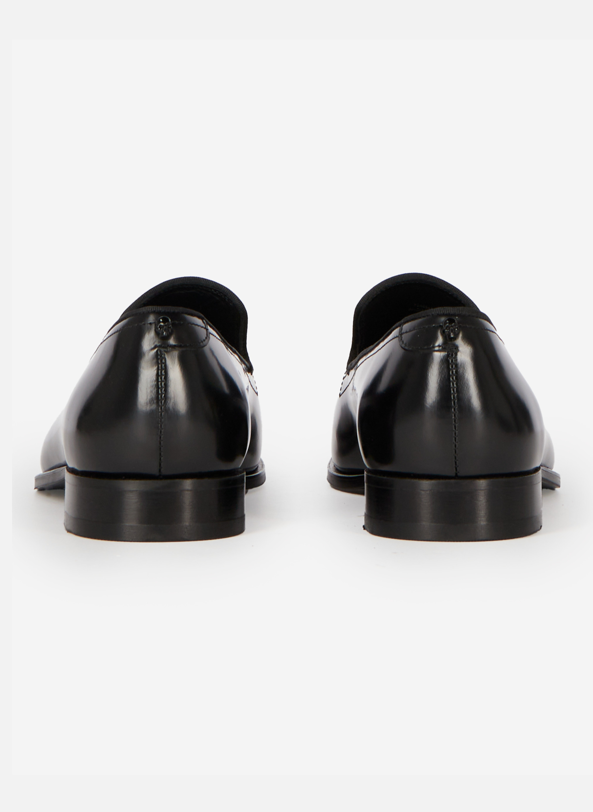 Glossy leather loafers THE KOOPLES Black