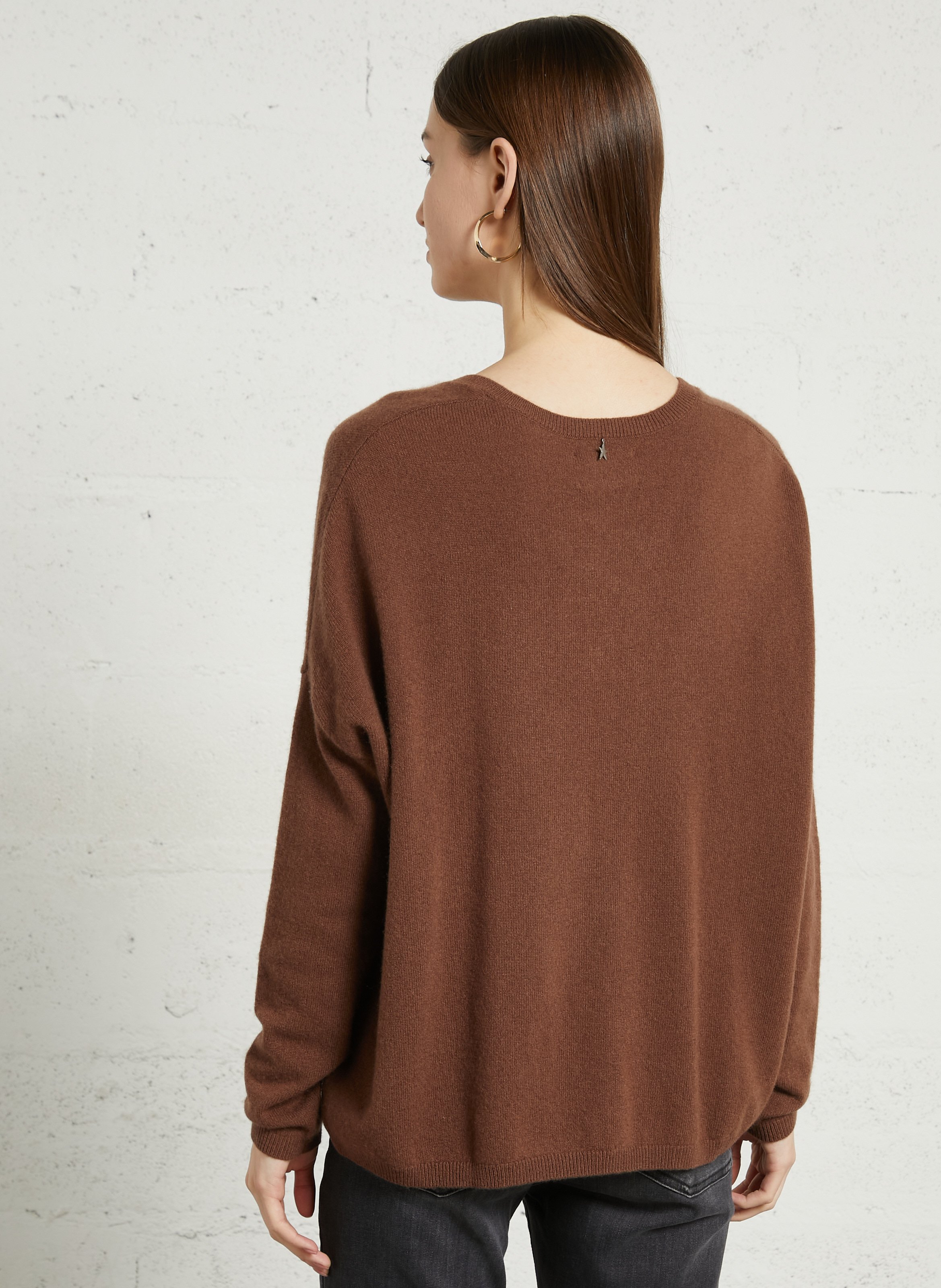 Ciel - Kaschmirpullover mit V-Ausschnitt SUD EXPRESS Braun