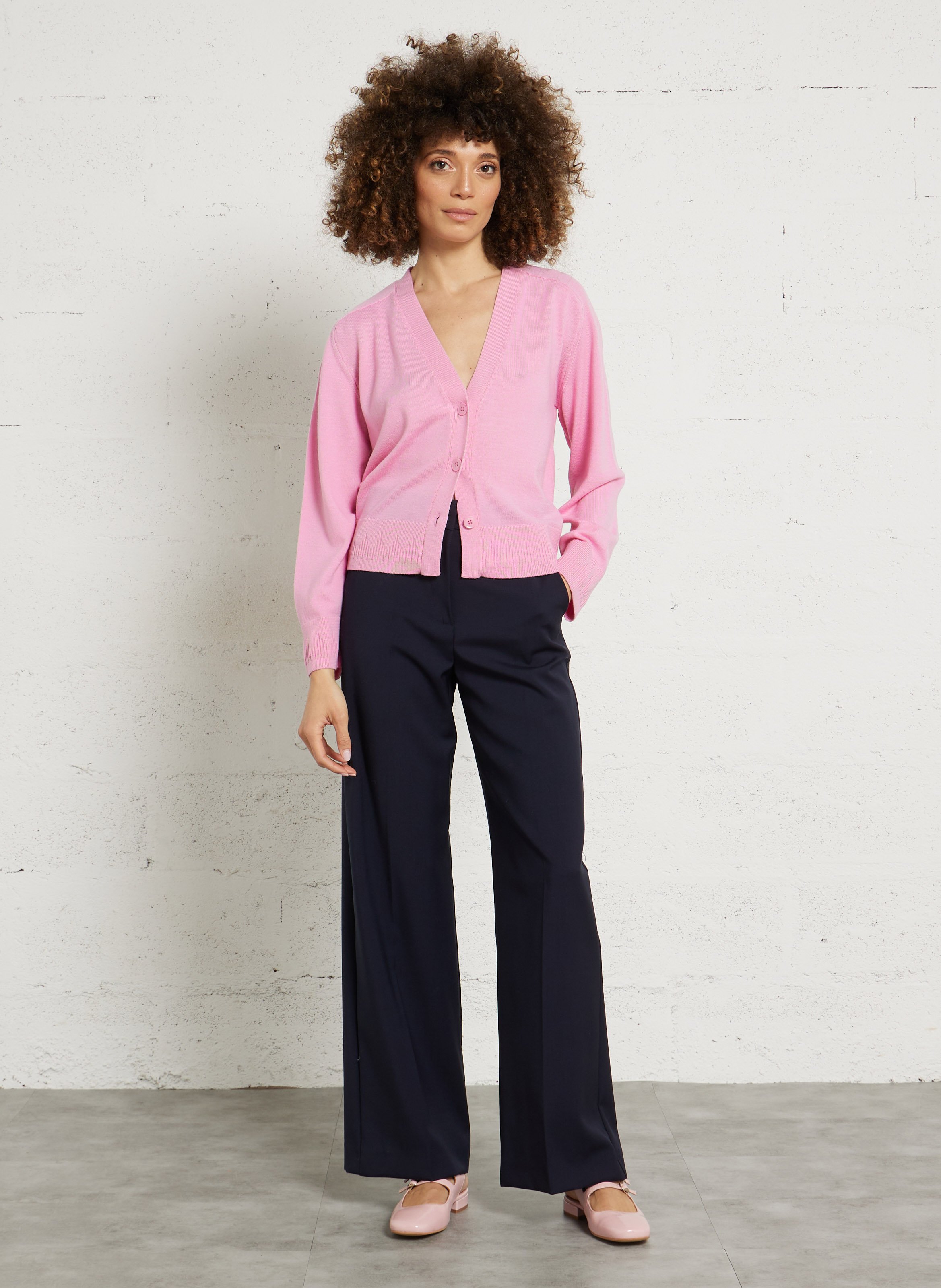 Leather mid-calf boots with pointed toe MELLOW YELLOW Pink