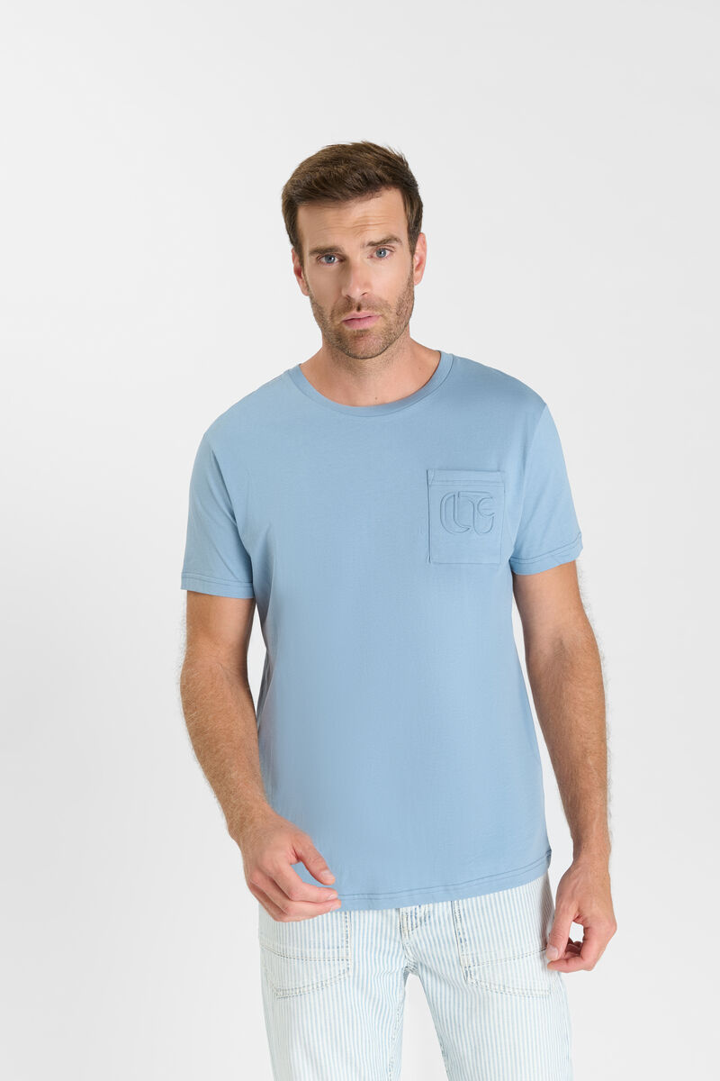 Tommy Badge T-shirt LE TEMPS DES CERISES Blue