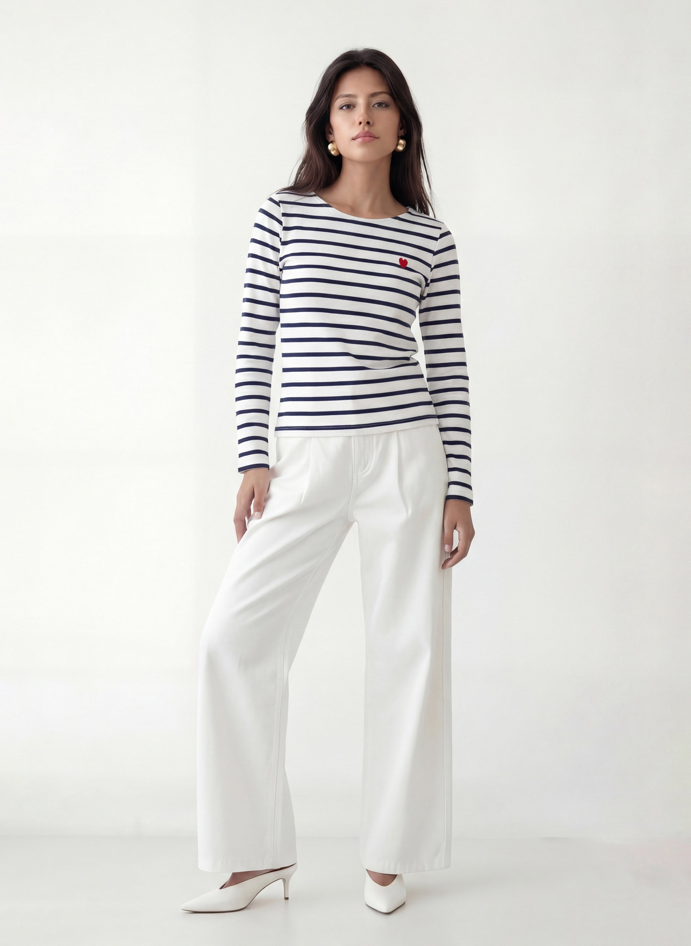 Tee-shirt ajusté en coton KOOKAI Blanc