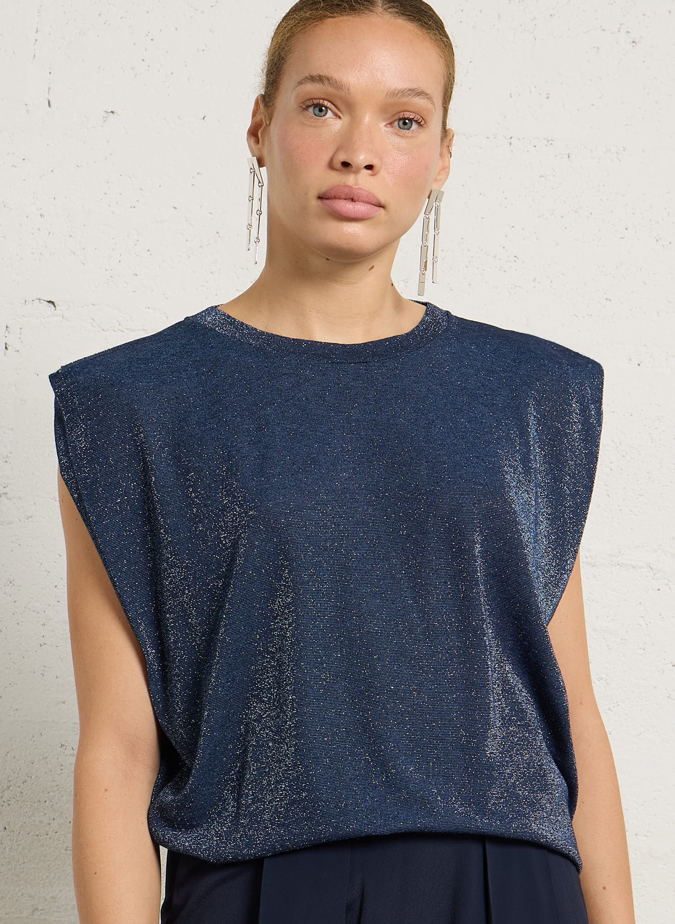 Top col rond en maille  MOMONI