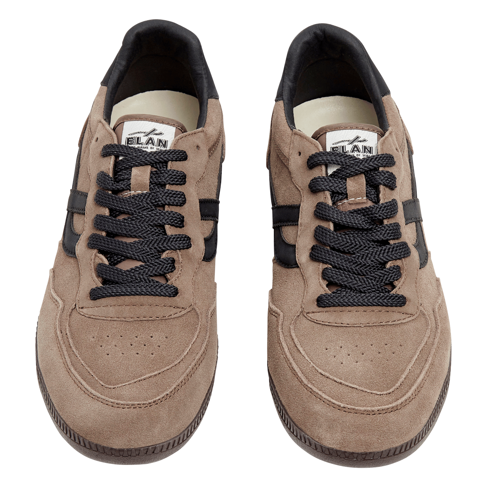 Lage suède sneakers POMPEII Zwart