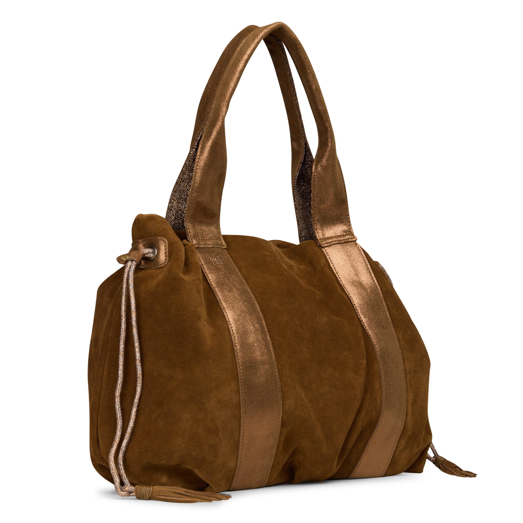 Sac porté épaule en cuir  MILA LOUISE Beige