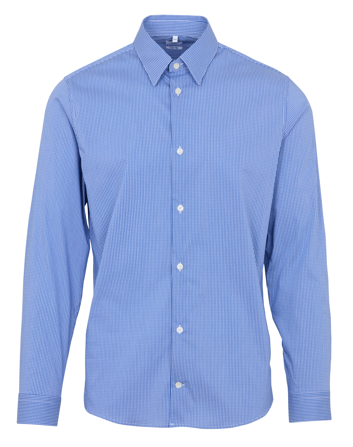 Katoenen blouse met klassieke kraag AU PRINTEMPS PARIS Blauw