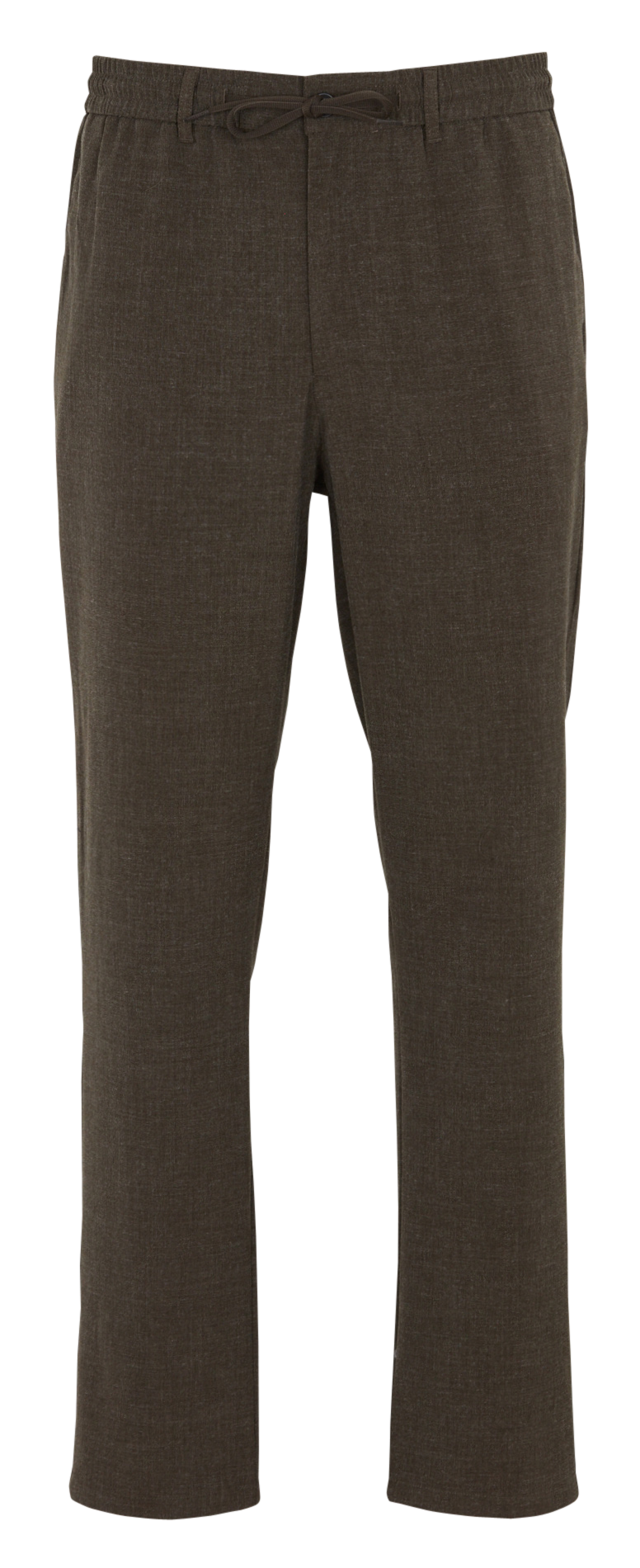Fitted straight plain trousers LES DEUX Khaki