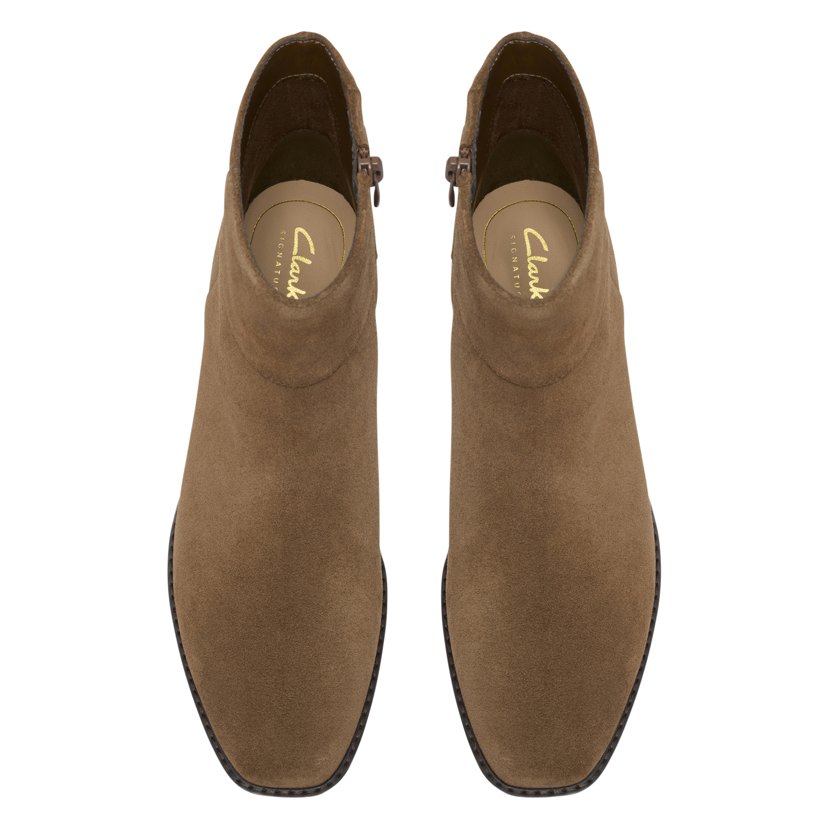 Bottines en cuir CLARKS Marron