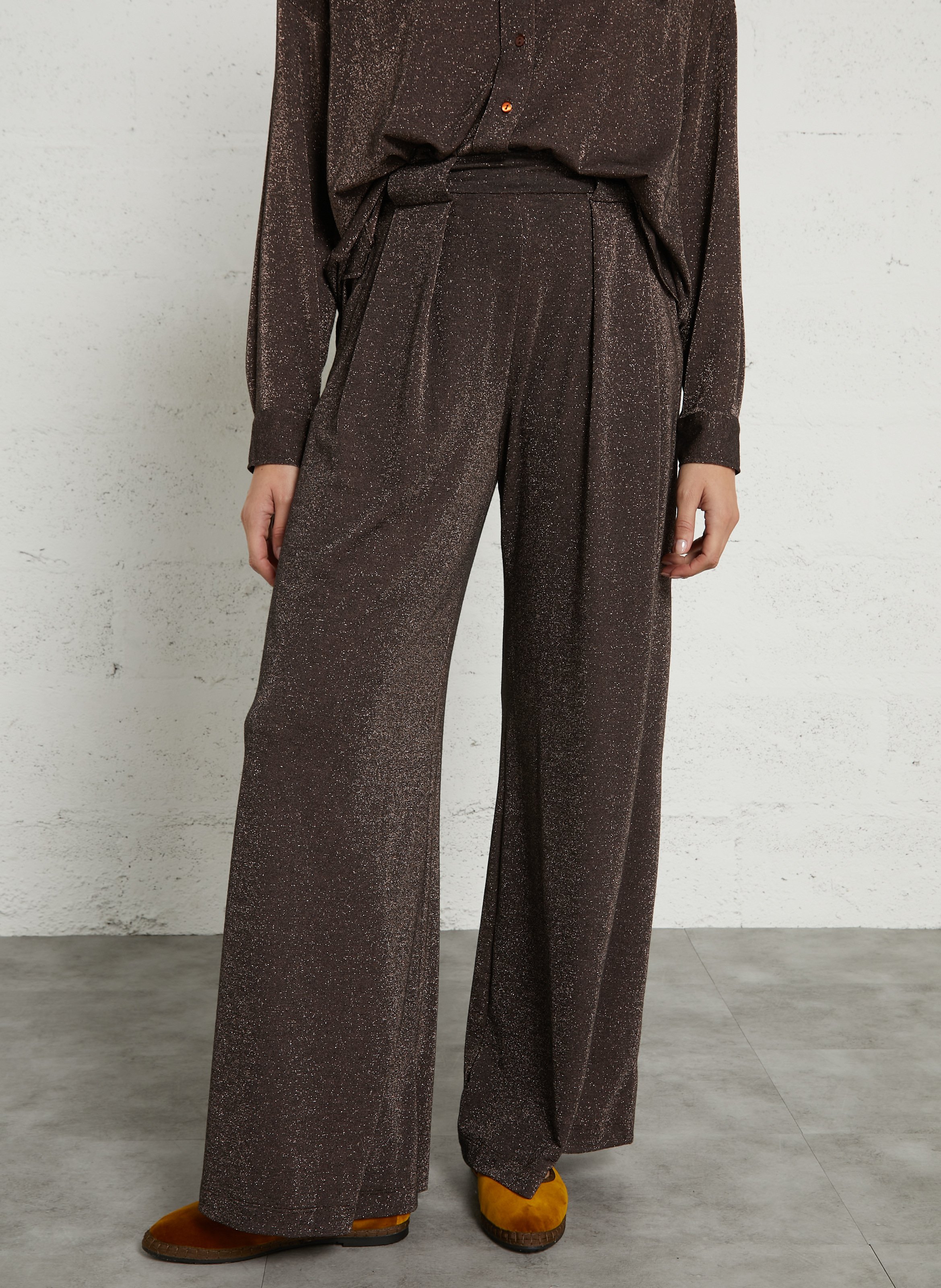 Fluid high-rise wide-leg pants MOMONI