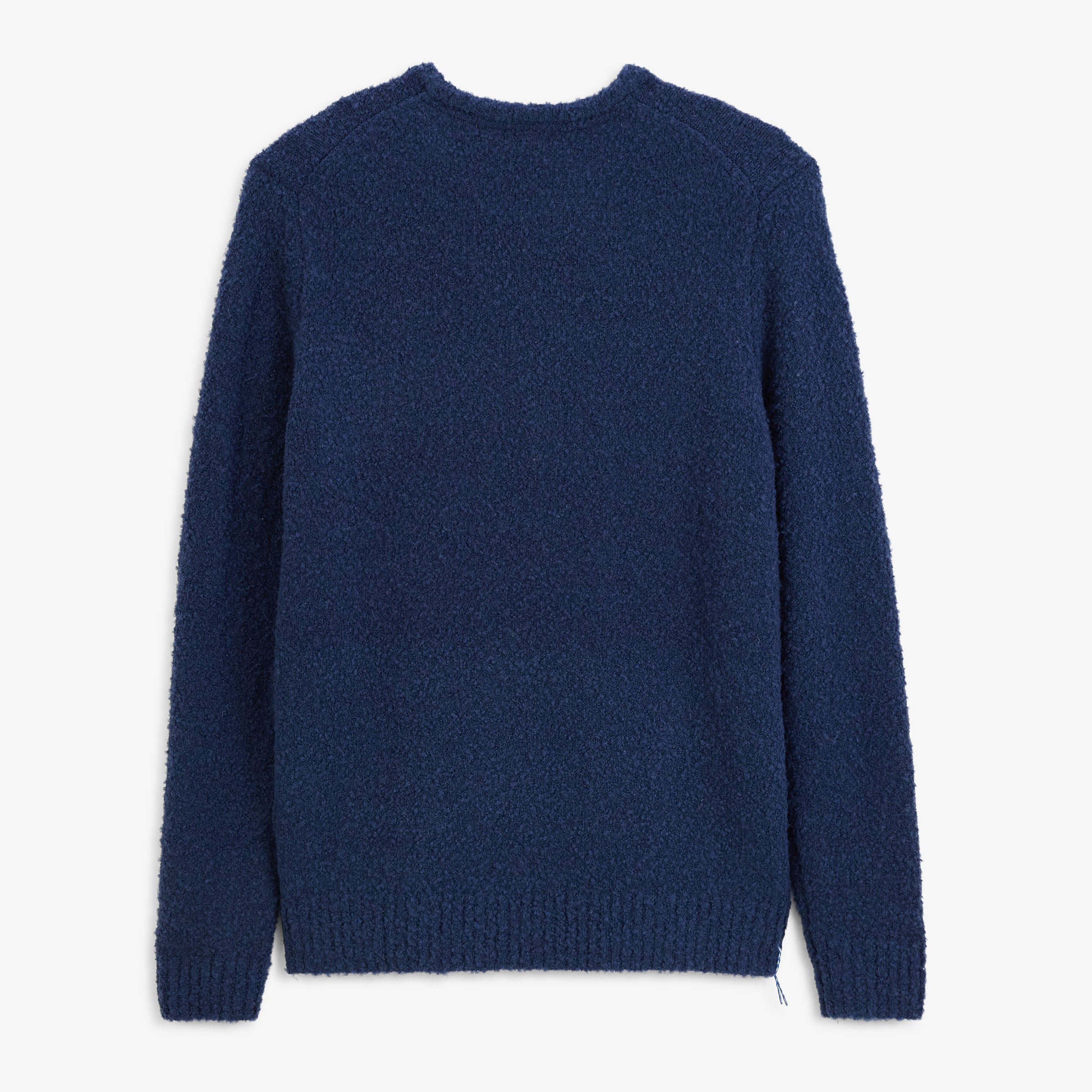 Murray indigo blue bouclé-effect wool crew-neck sweater SBPLAY SERGE BLANCO Blue