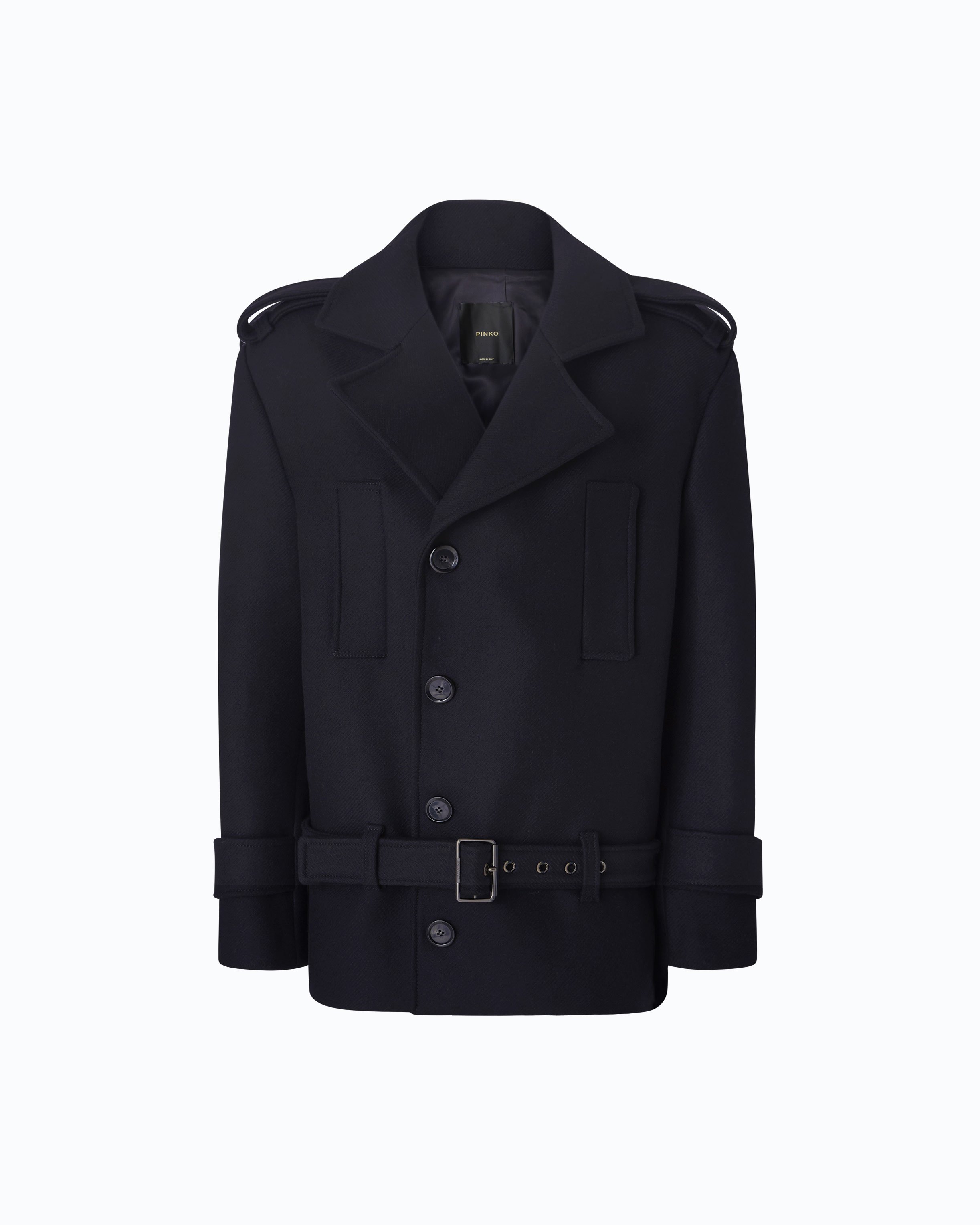 Caban ceinturé PINKO Noir