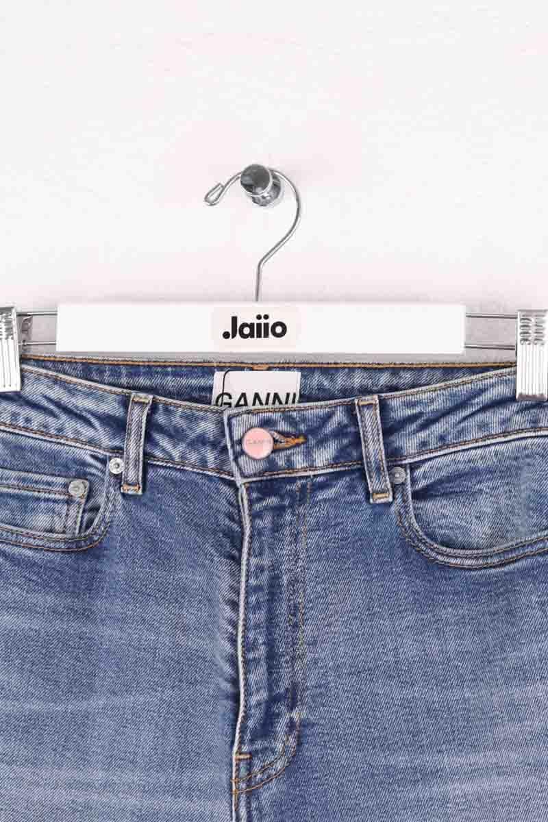 Straight jeans GANNI - Seconde Main Blue