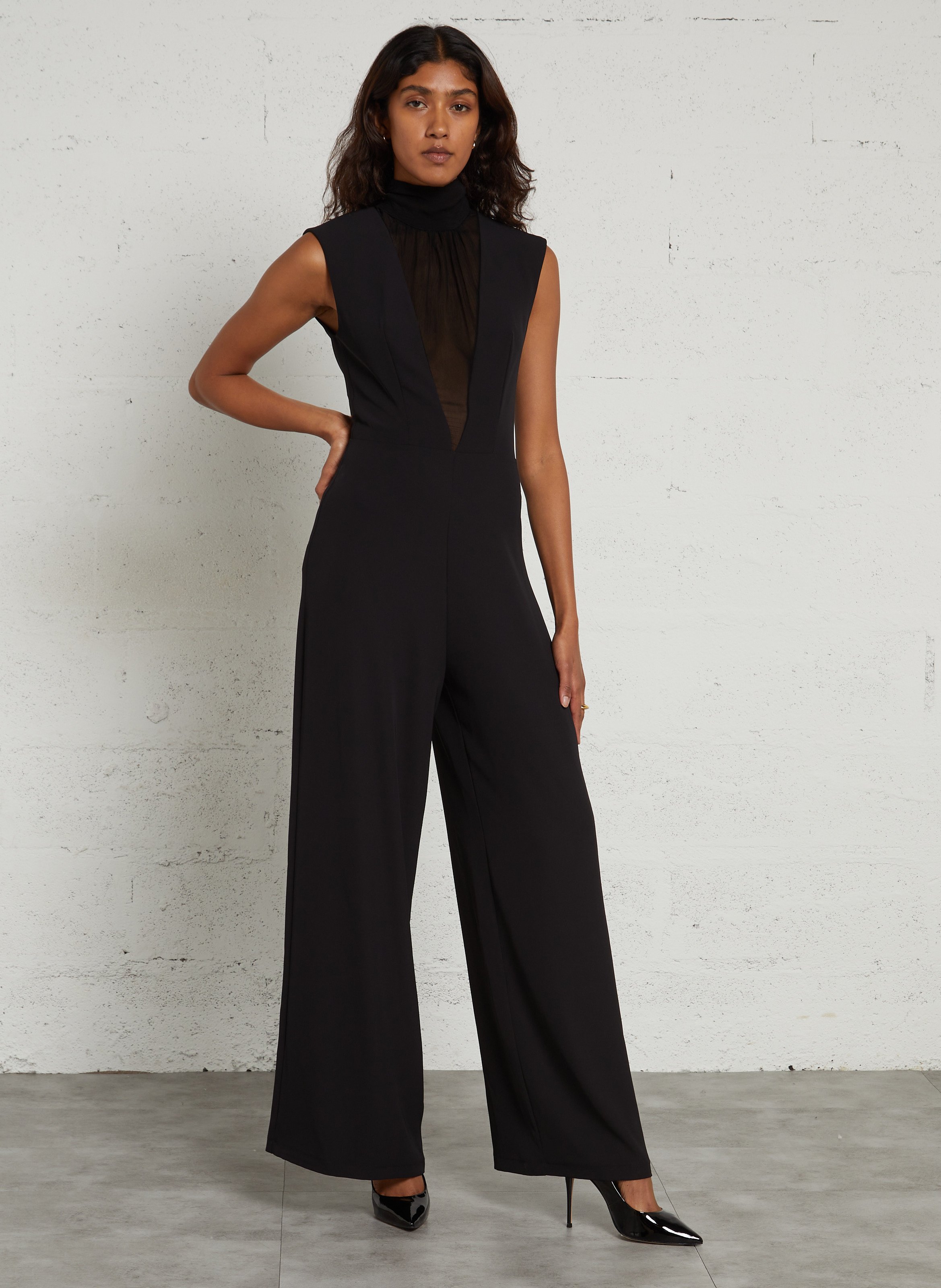 Ärmelloser Jumpsuit IMPERIAL Schwarz