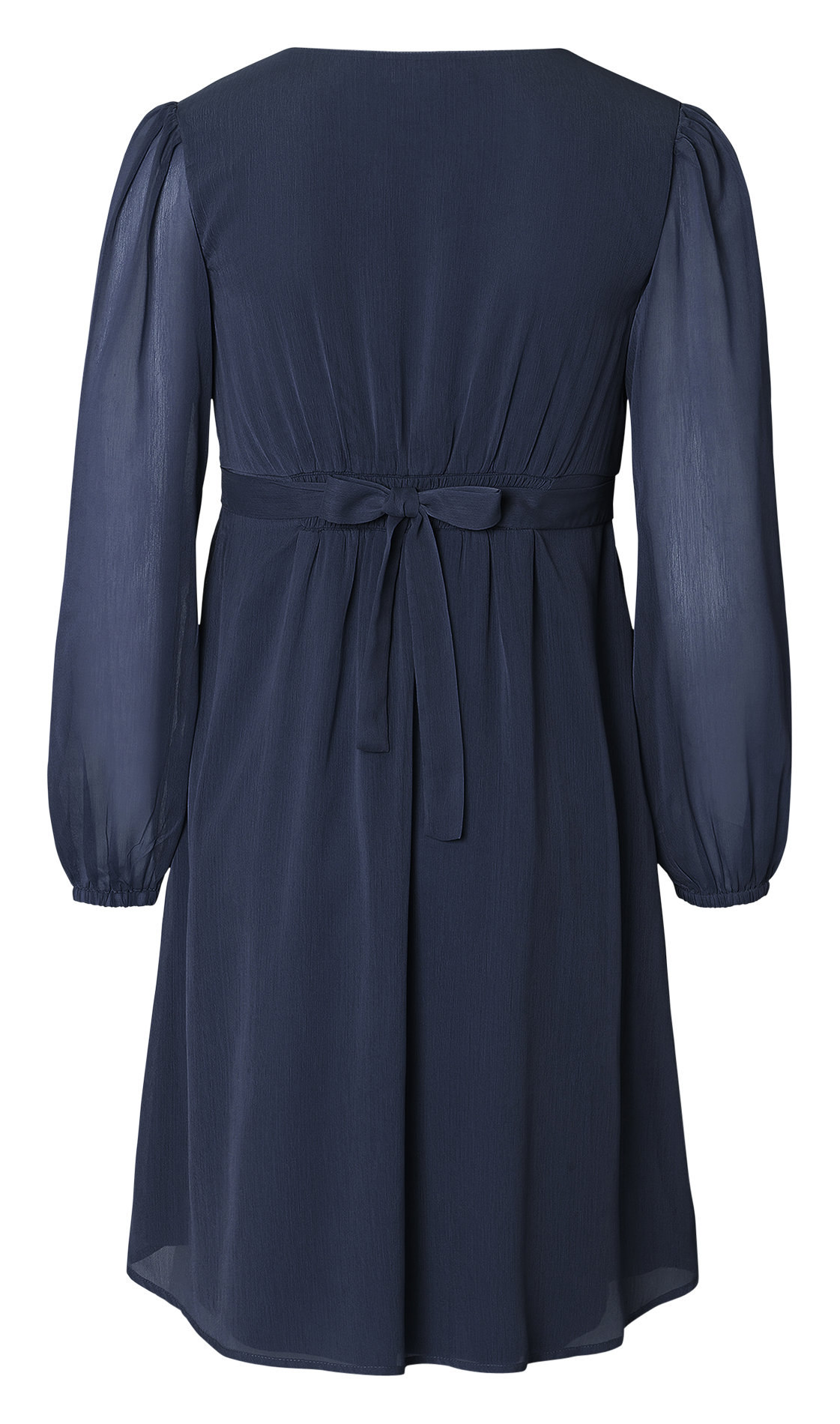 Korte overslagjurk van crêpe NOPPIES Blauw